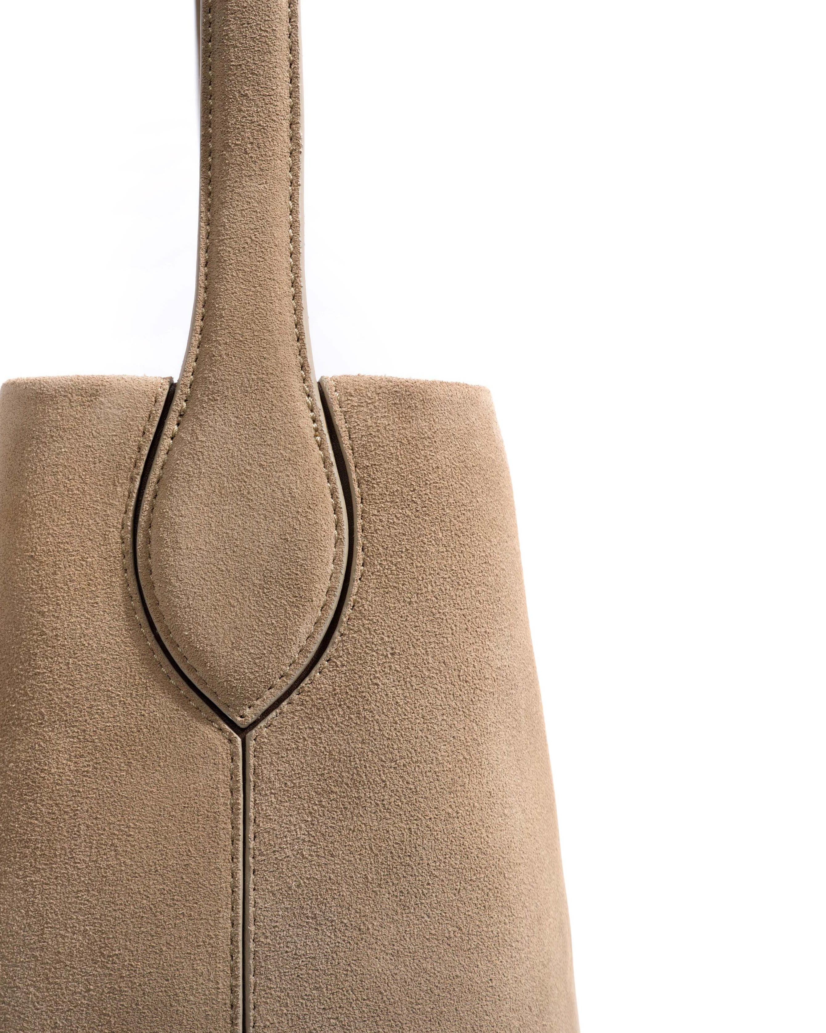 Versa everyday bag Calf suede Mushroom