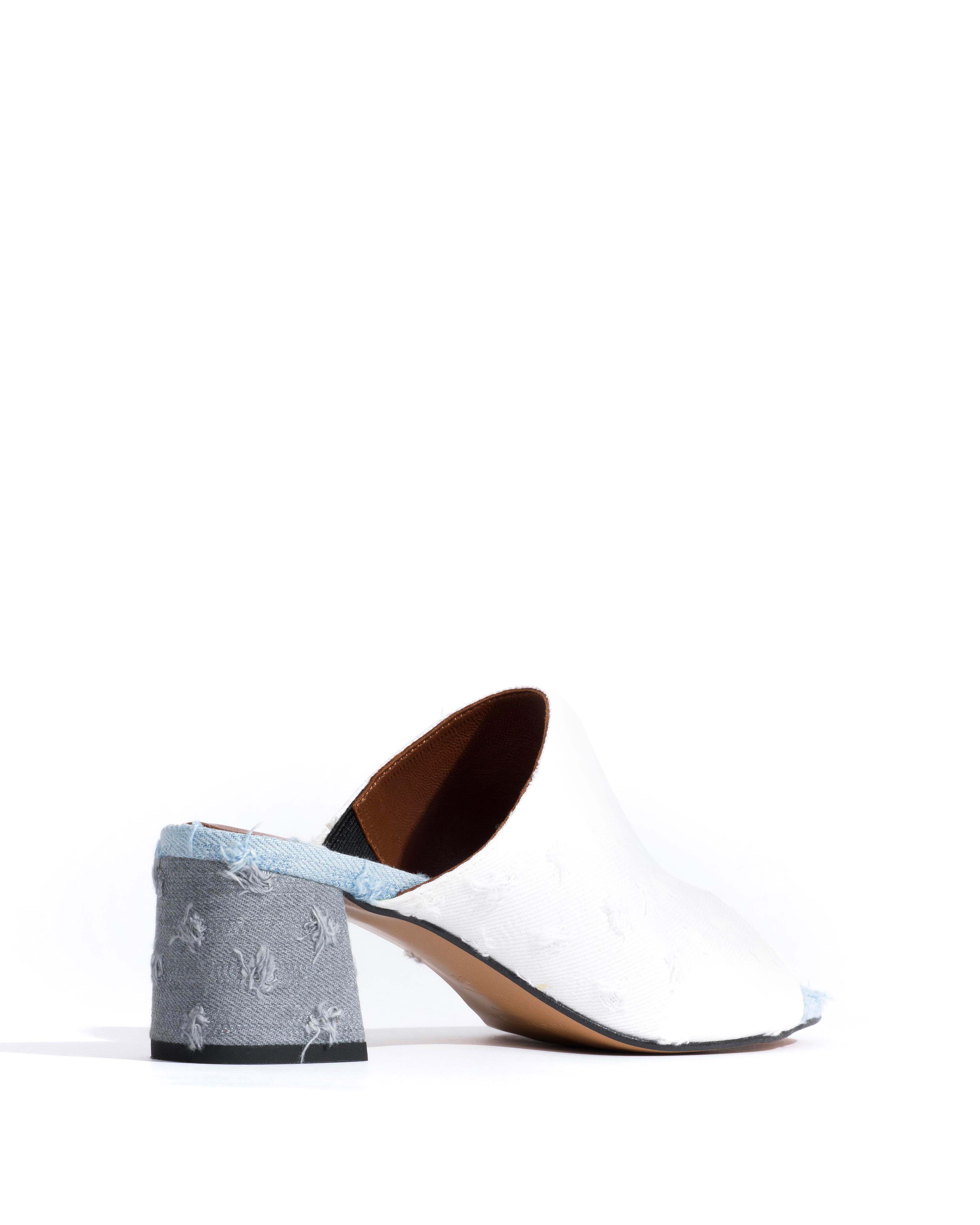 Horizon 55 Denim mix Distressed washed white & Distressed washed blue & Distressed washed grey