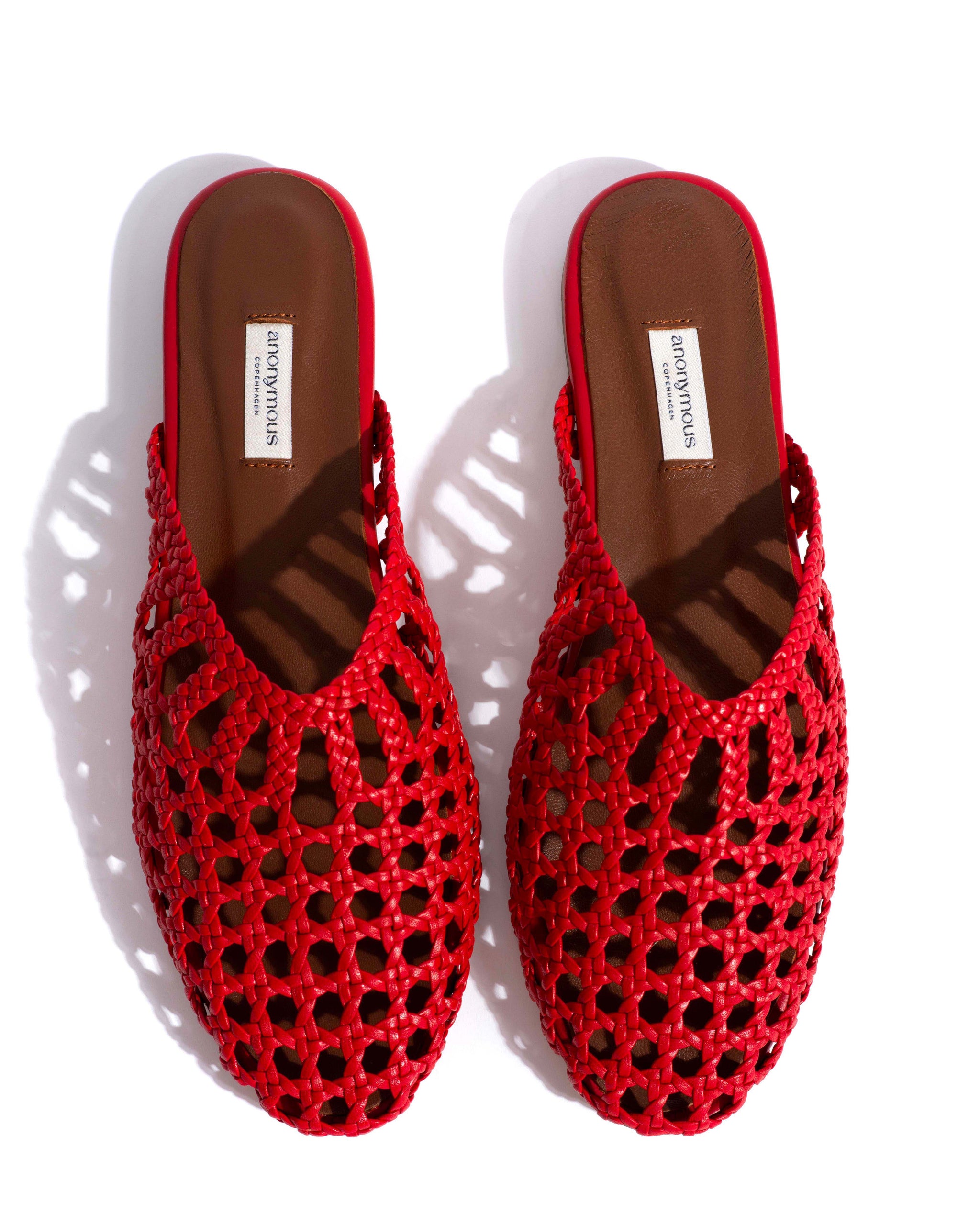 Sabrina 10 hand-braided leather Ruby red - 