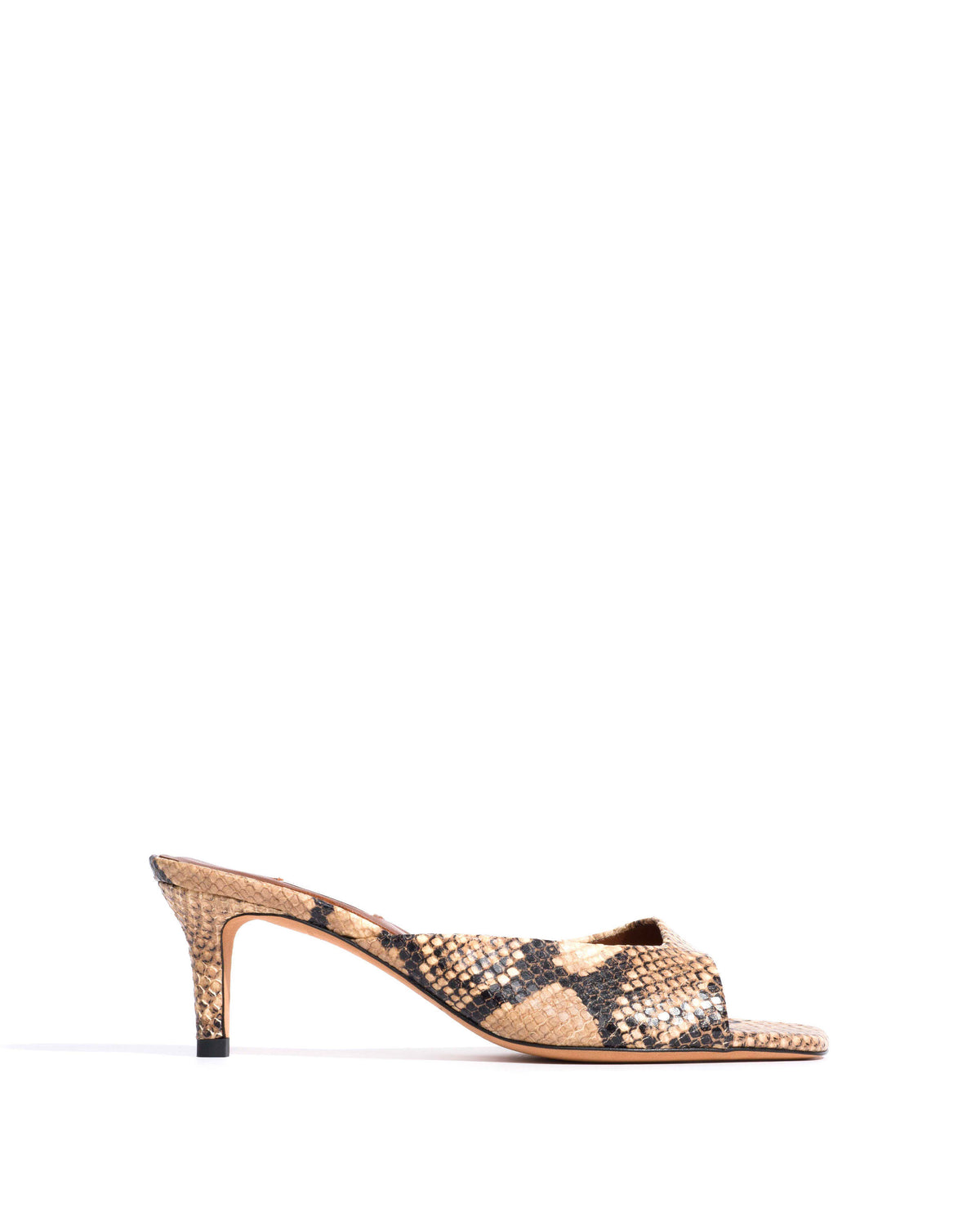 Mazy 55 Snake calf Natural sand