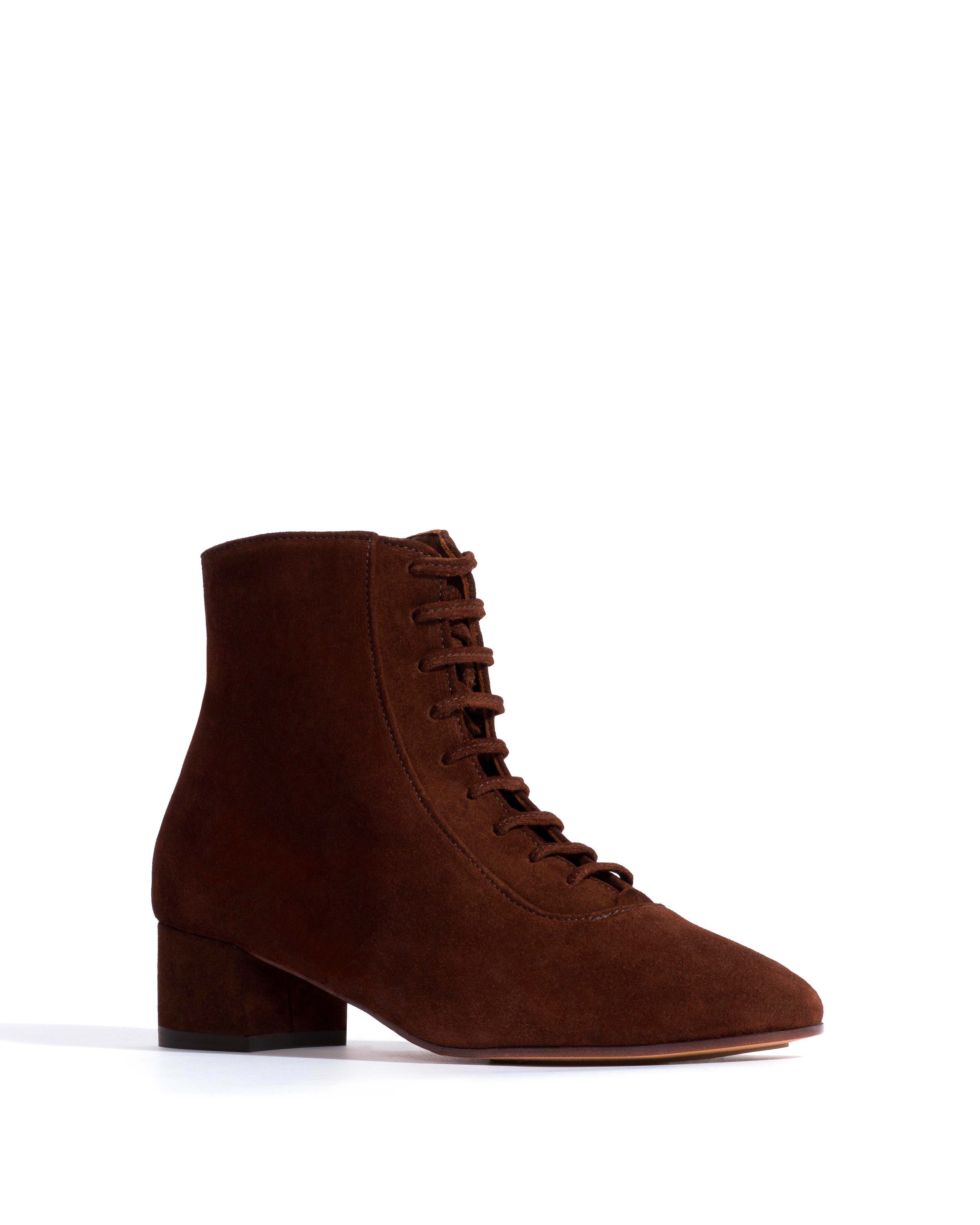 Janie 40 Calf suede Chocolate