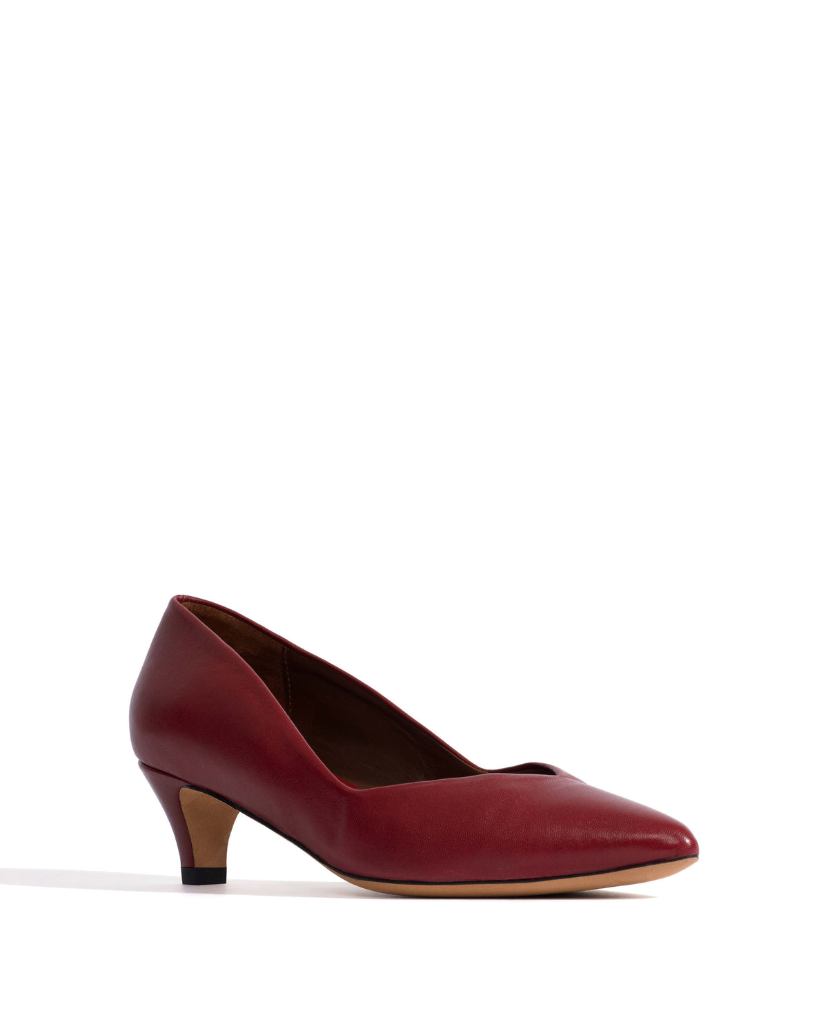 Trini 40 stiletto Shiny lamb Pomegranate