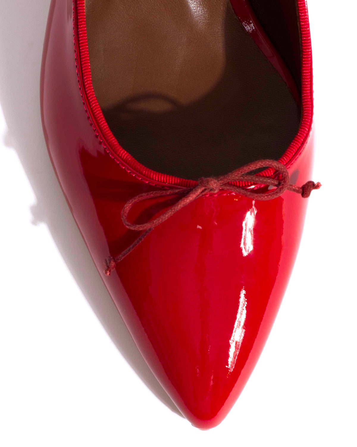 Kasy 50 kitten Polished soft calf Ruby red