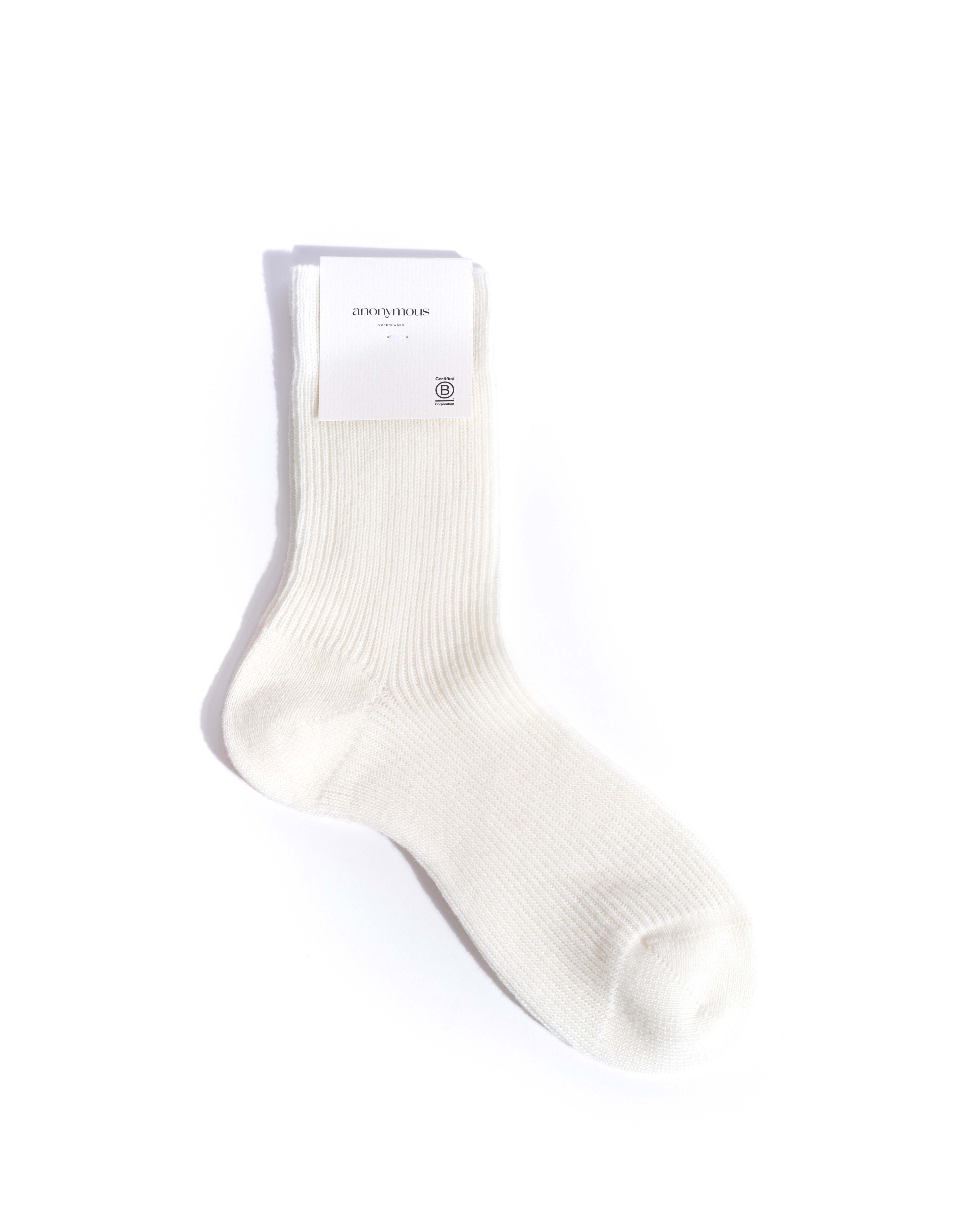 Lanai cashmere socks 70% wool 30% cashmere White sand