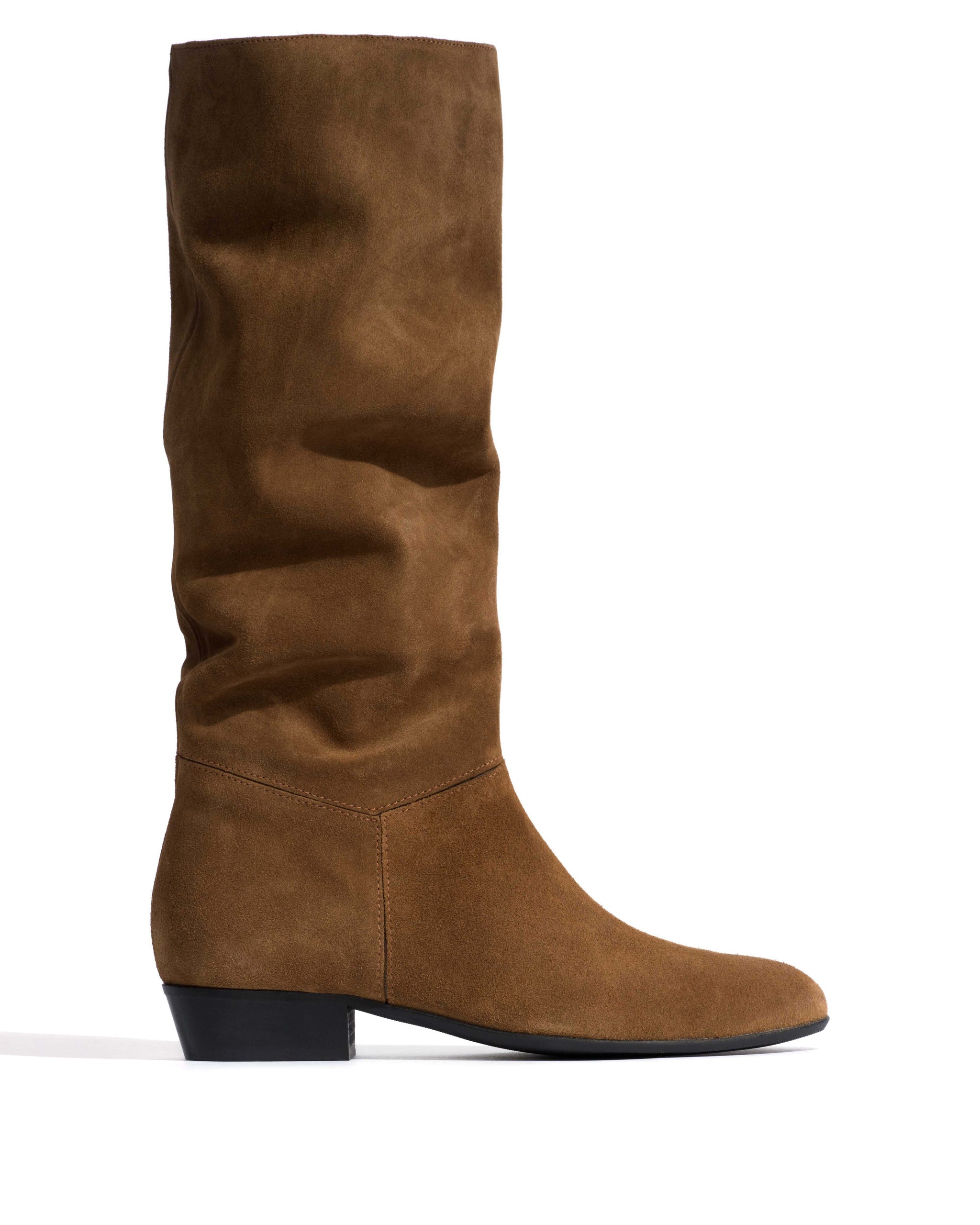 Jasmina 20 Calf suede & sleek leather Cinnamon & dark taupe