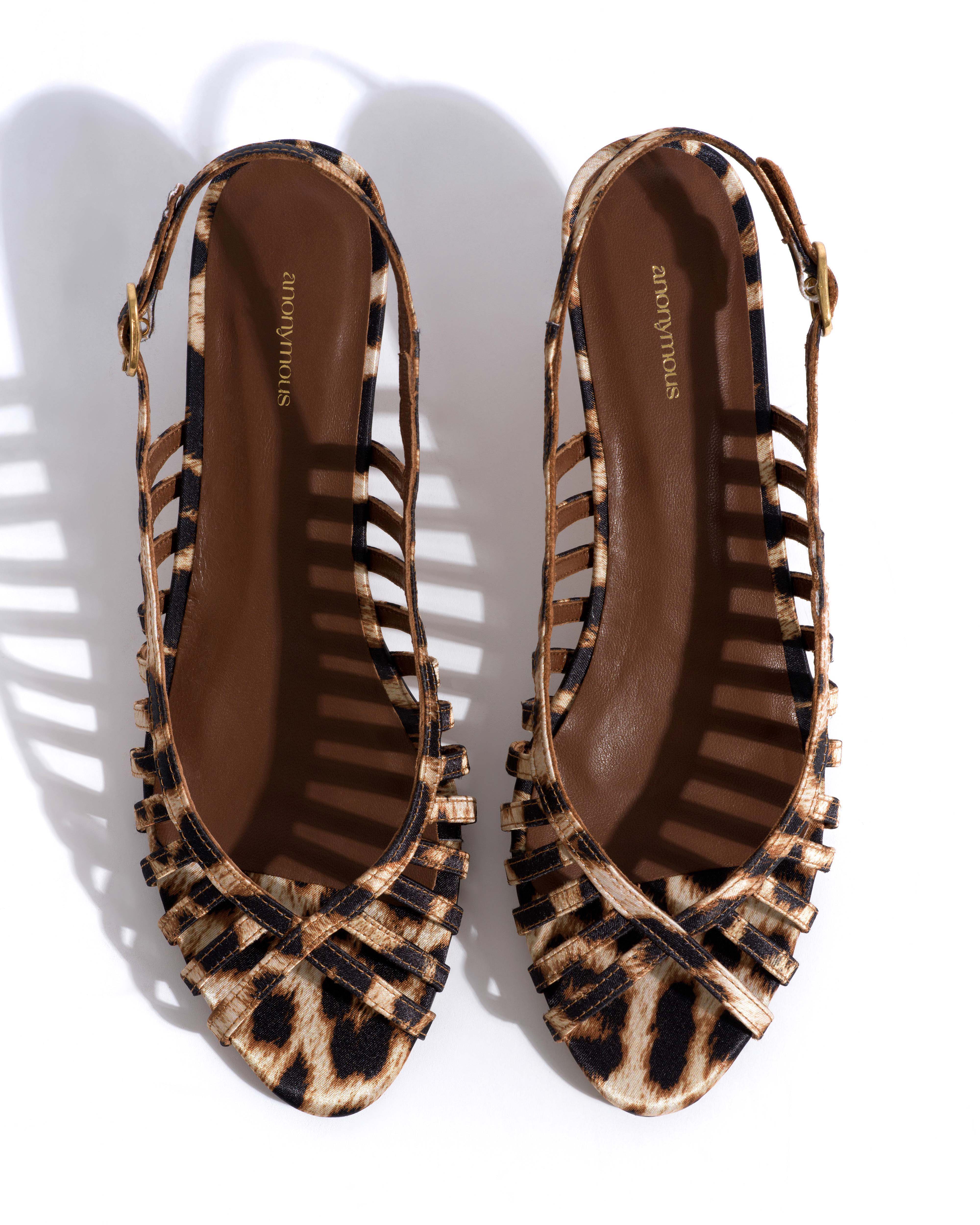 Carminho 40 stiletto Satin print Leopard