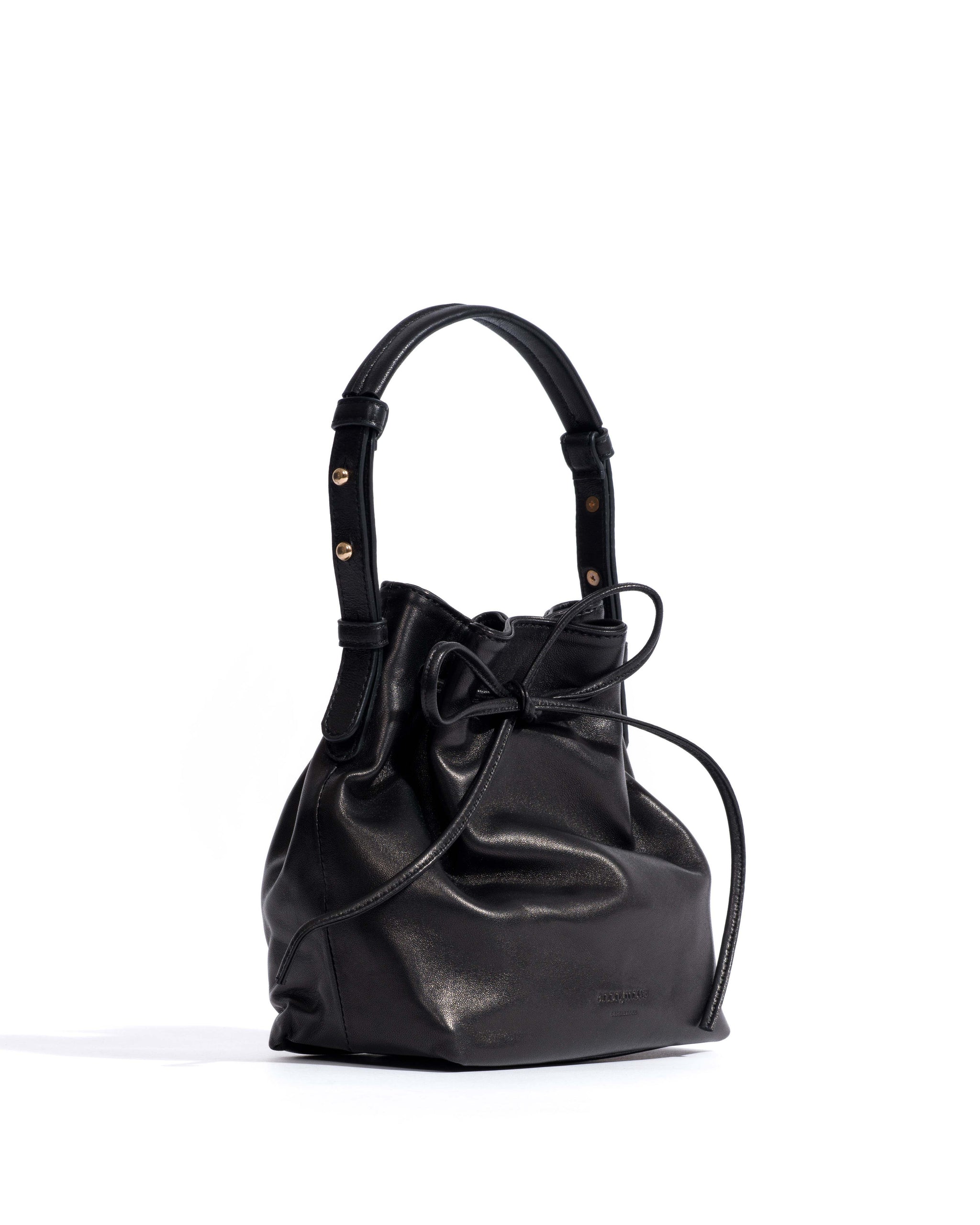 Kacey petite bucket bag Silky lamb Black