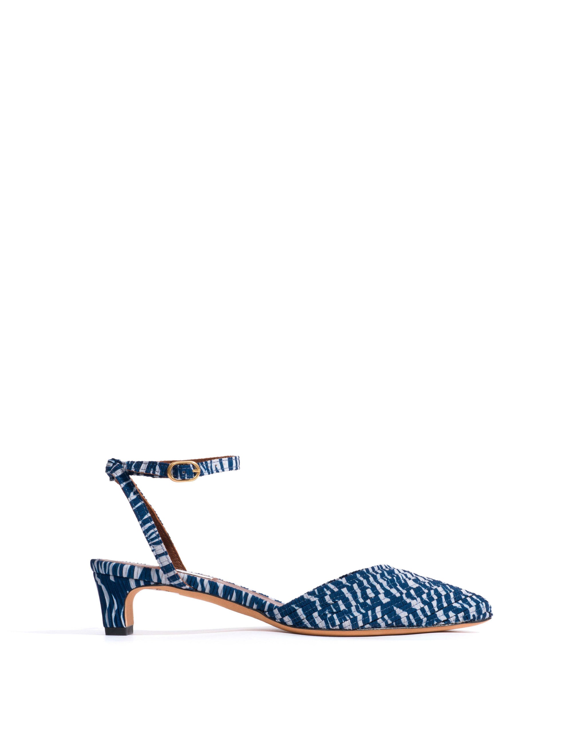 Givia 40 Pleated zebra Blue shades