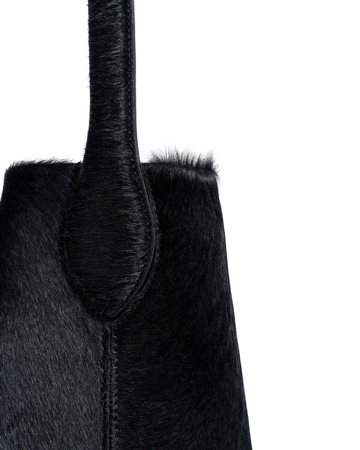 Versa everyday bag Calf hair Black