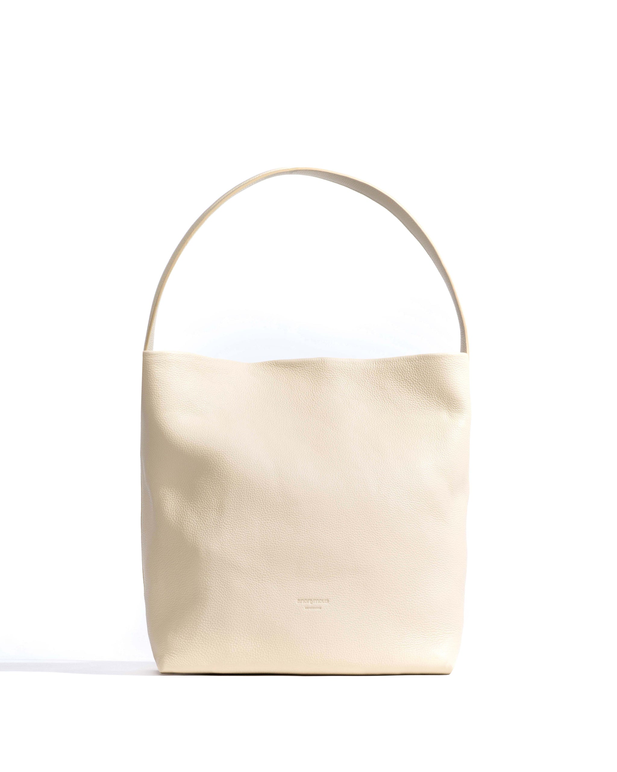 Versa everyday bag Pebbled soft calf White sand - Anonymous Copenhagen Bags
