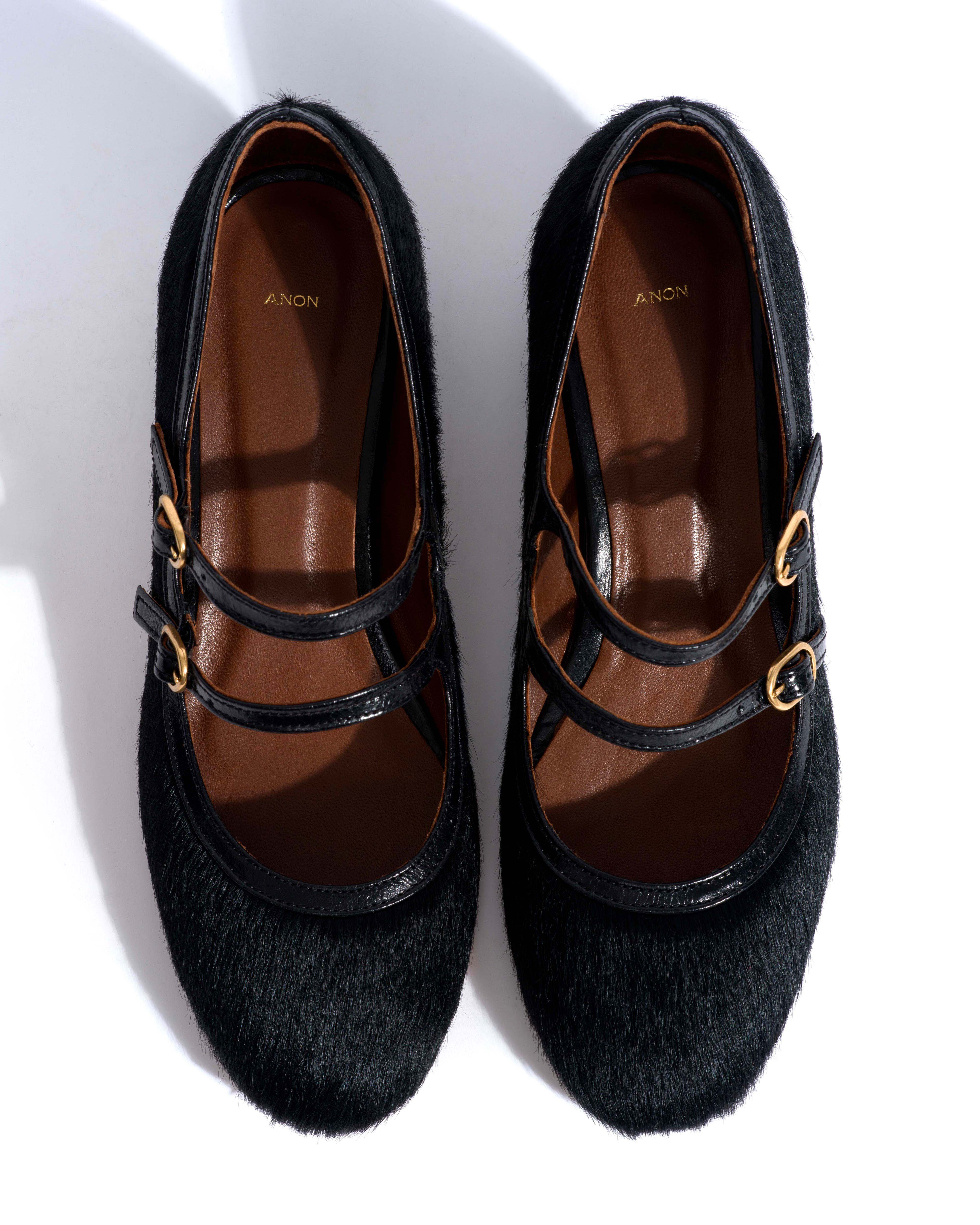 Balie 40 Calf hair Black