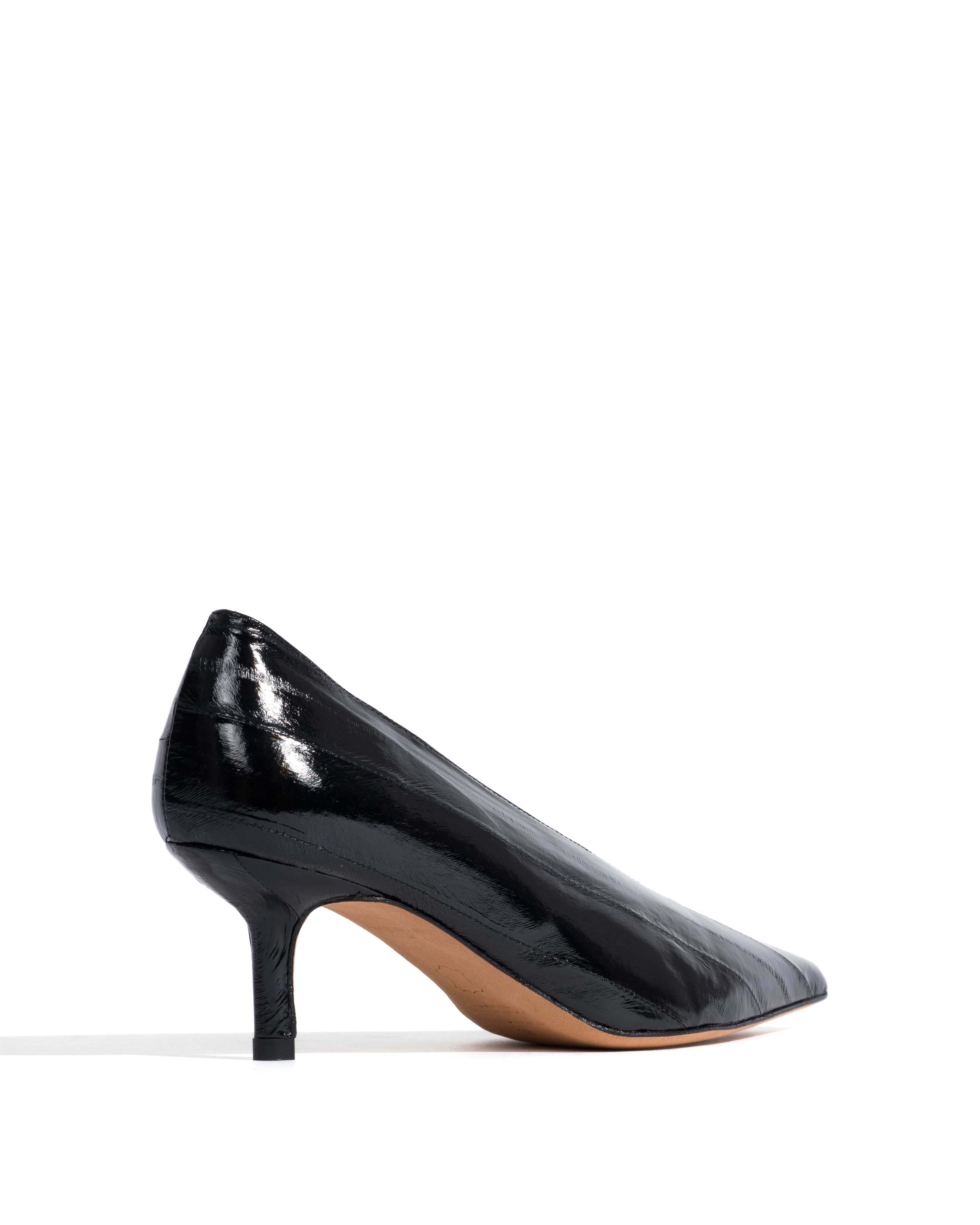 Phia 55 pin Shiny eel Black