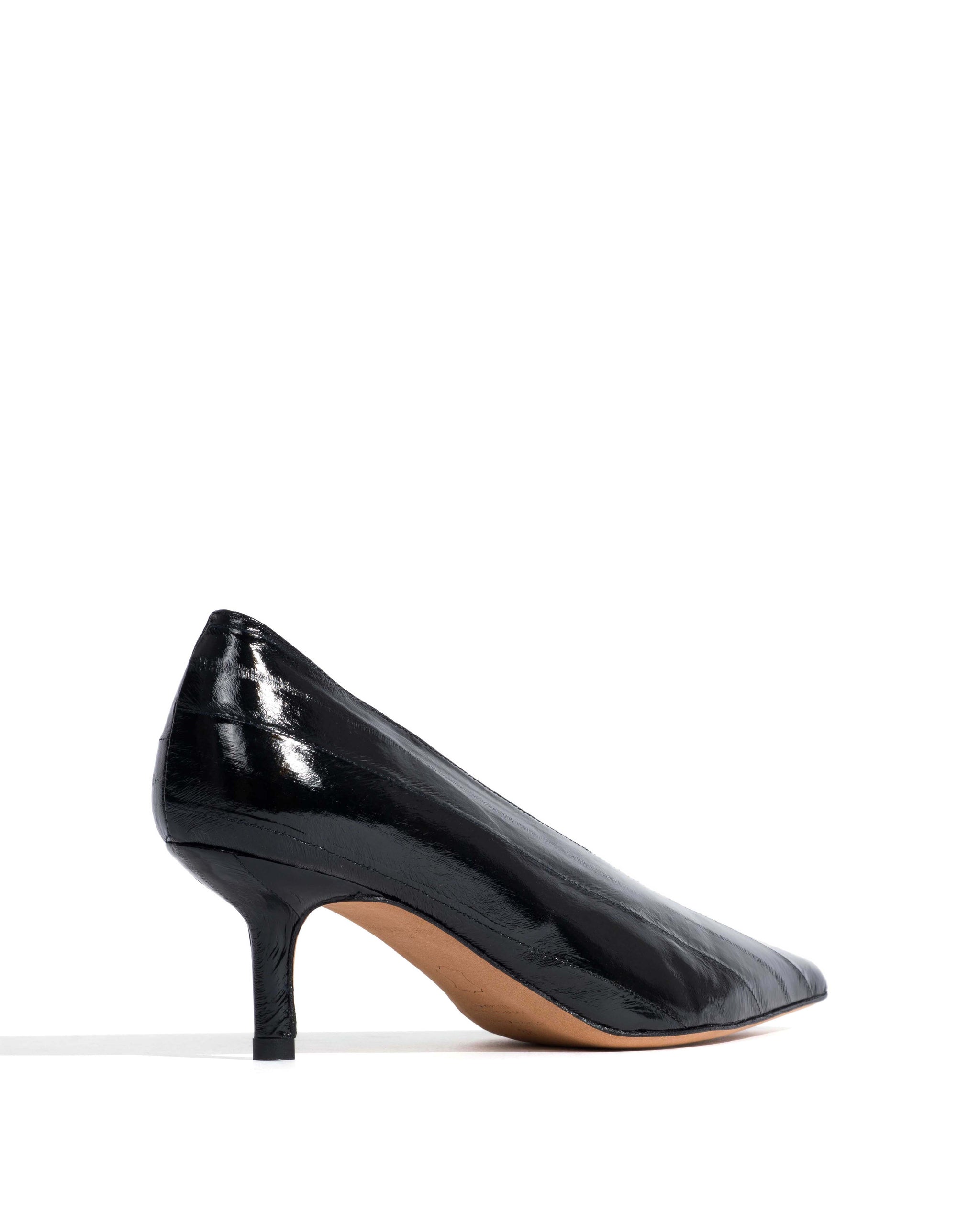 Phia 55 pin Shiny eel Black