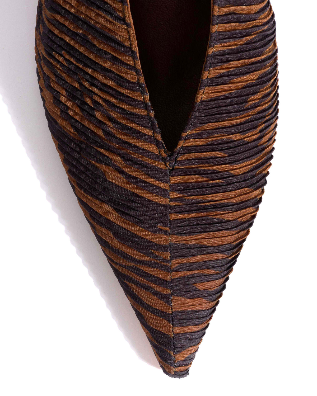 Phia 55 pin Pleated zebra Chocolate shades
