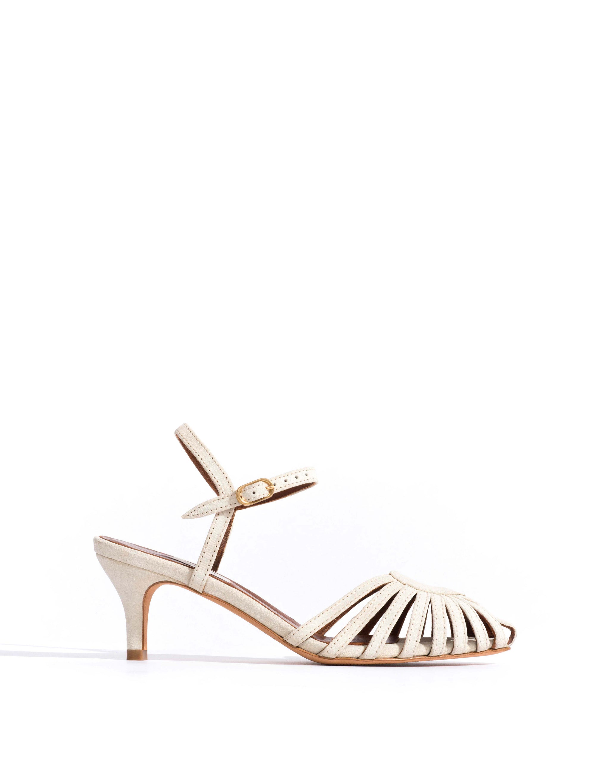 Keesha 55 Calf suede Antique white