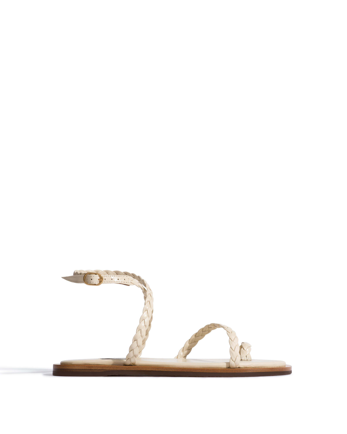 Cinca 10 hand-braided Hand-braided leather White sand