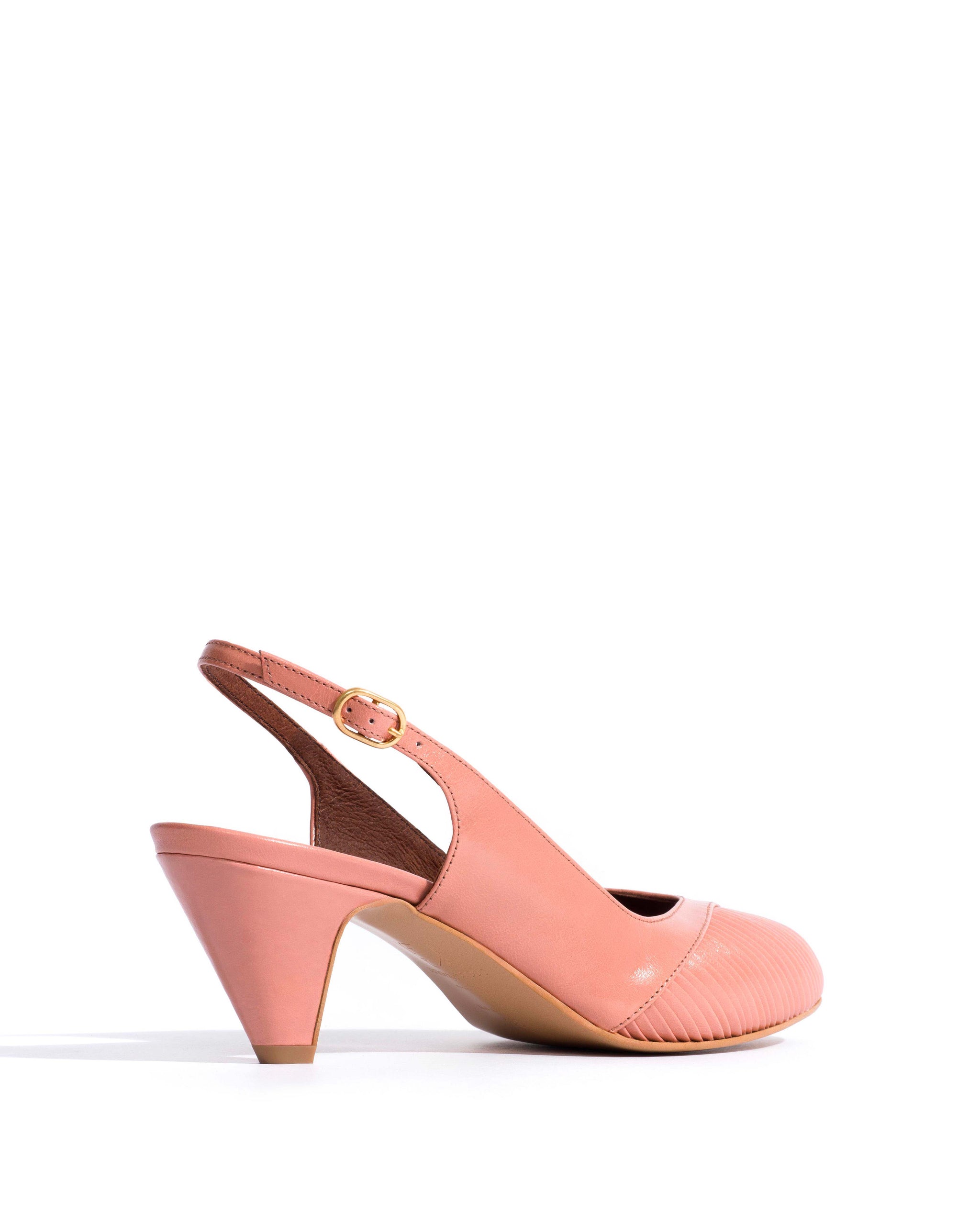Cassandra 50 stiletto Crinkled polished goat Misty coral - Anonymous Copenhagen Heels