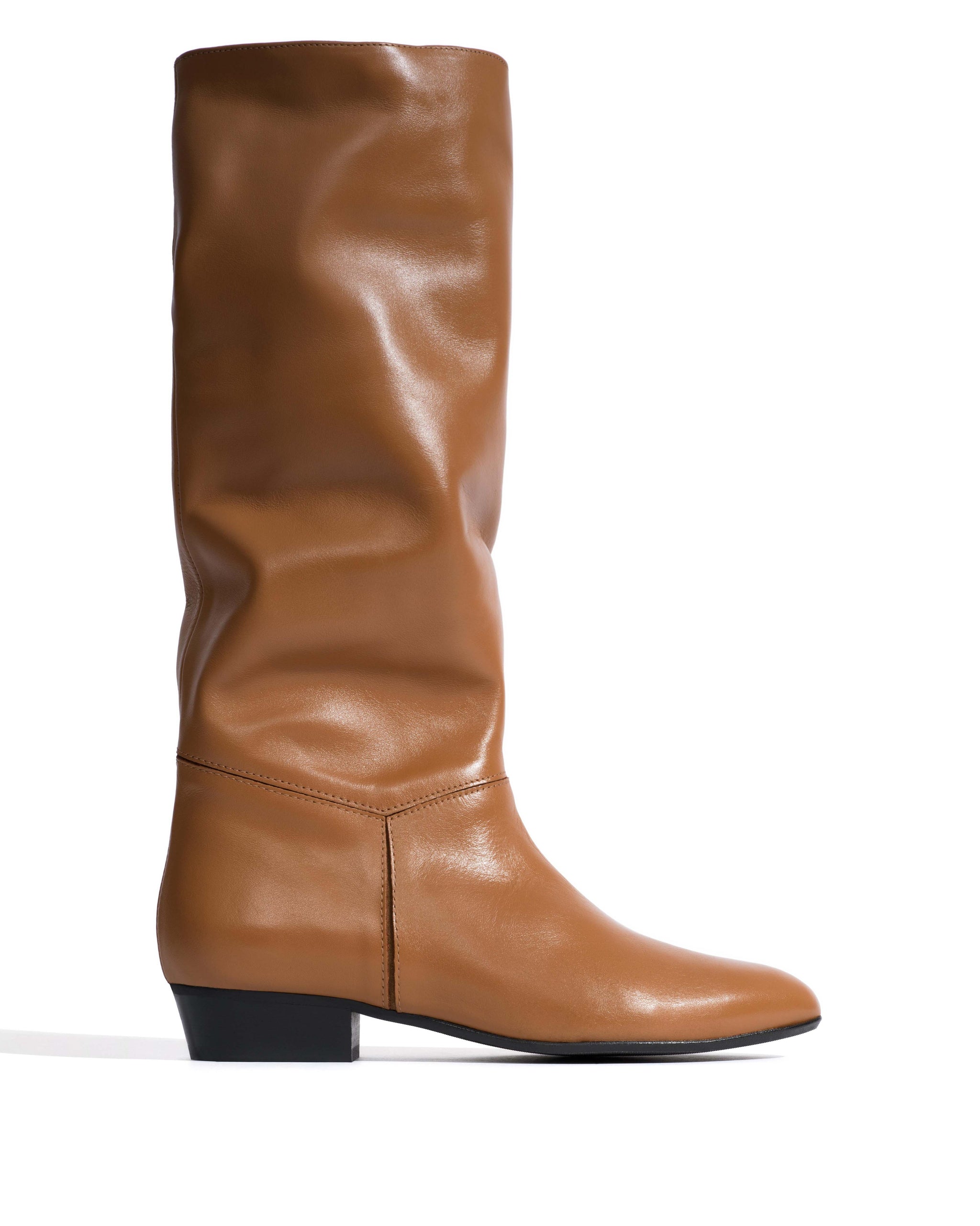Jasmina 20 Soft calf & suede leather Camel & cinnamon