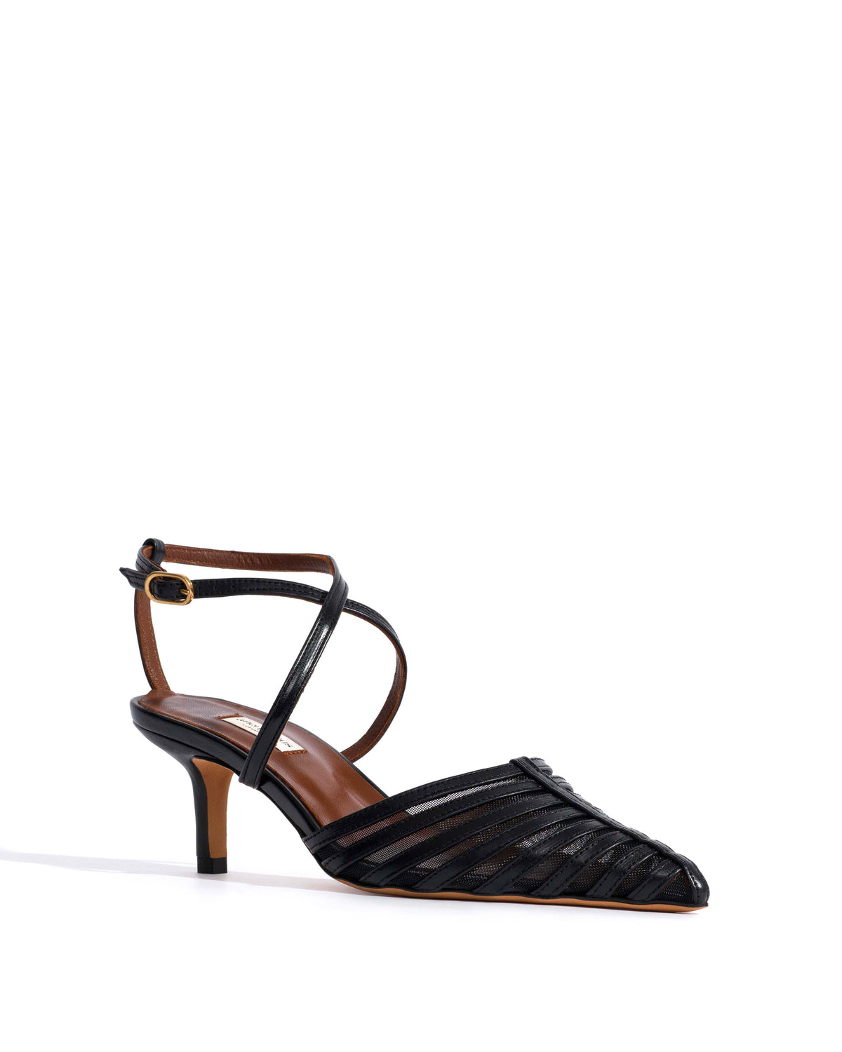 Schila mesh Shiny lamb & mesh Black