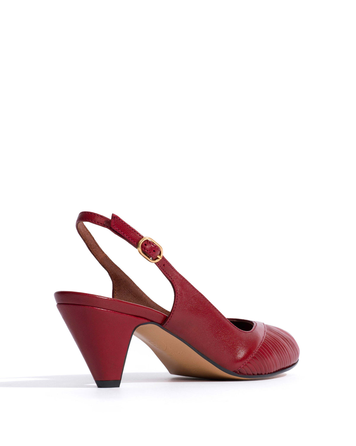 Cassandra 50 stiletto Shiny lamb Pomegranate