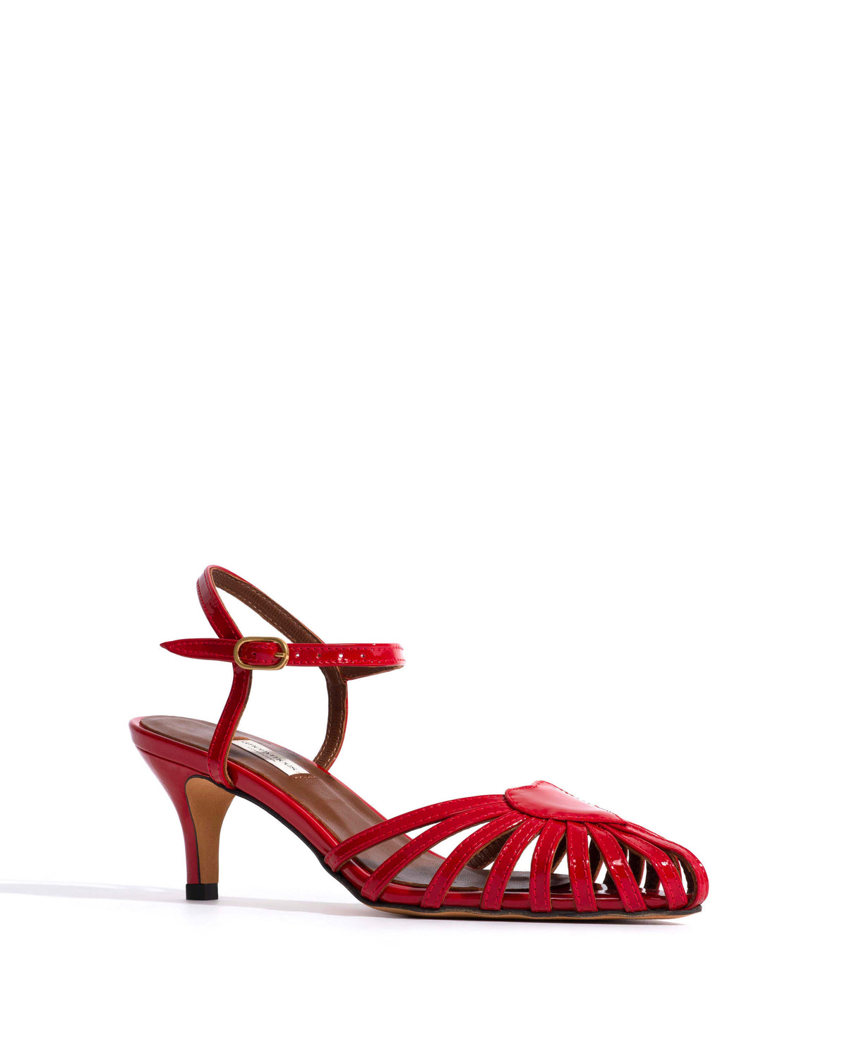 Keesha 55 Polished soft calf Ruby red