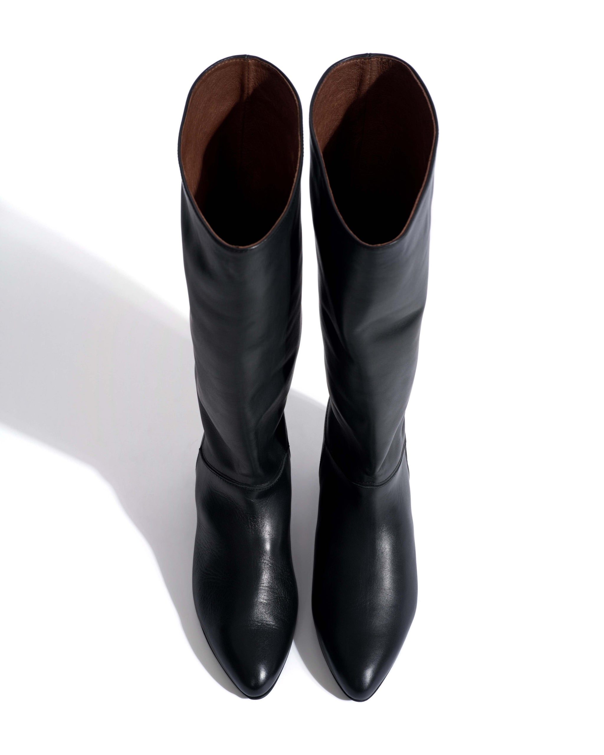 Jasmina 50 stiletto Soft calf & suede leather Black