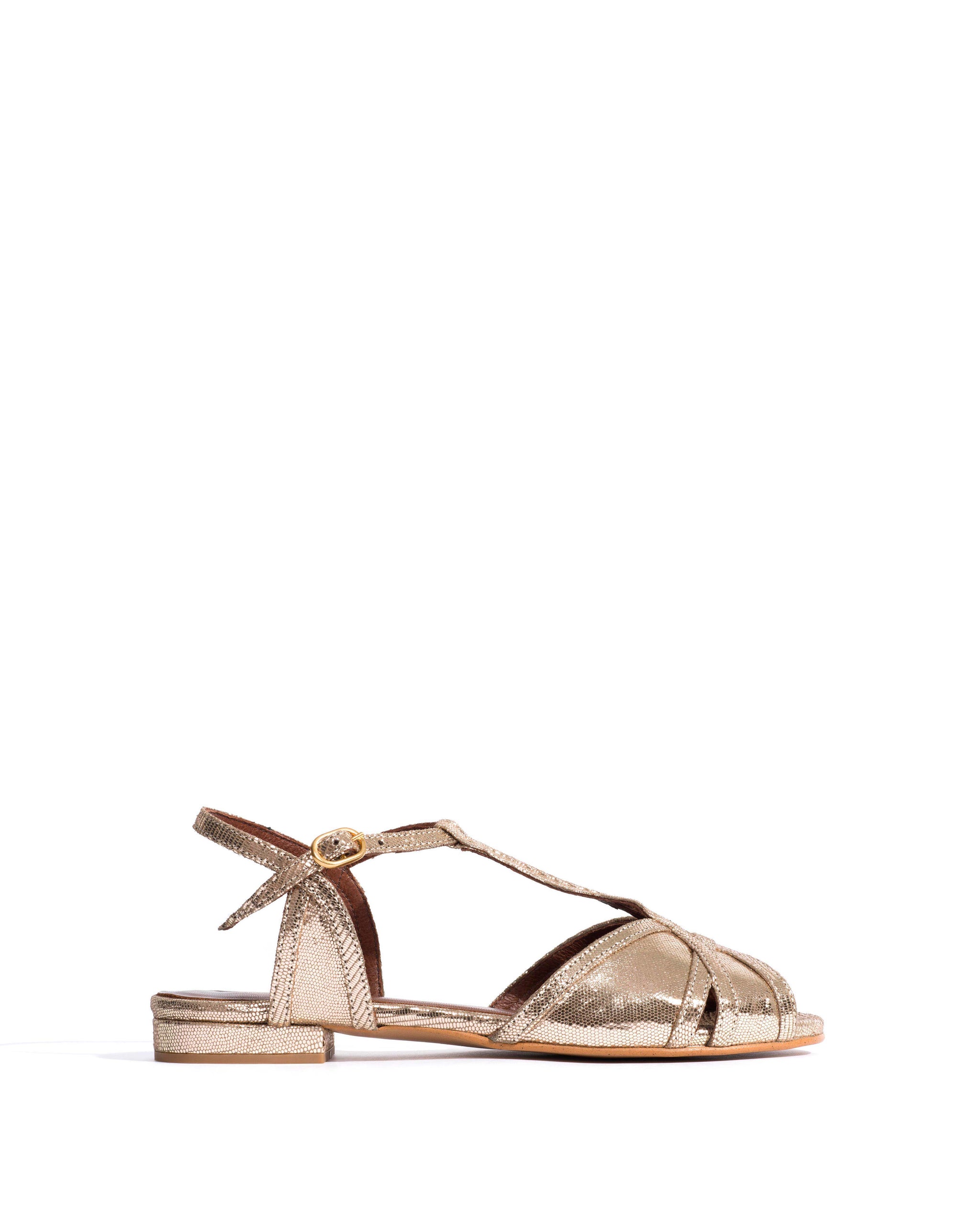 Therese 20 Lizard metallic goat Vintage champagne - Anonymous Copenhagen Shoes