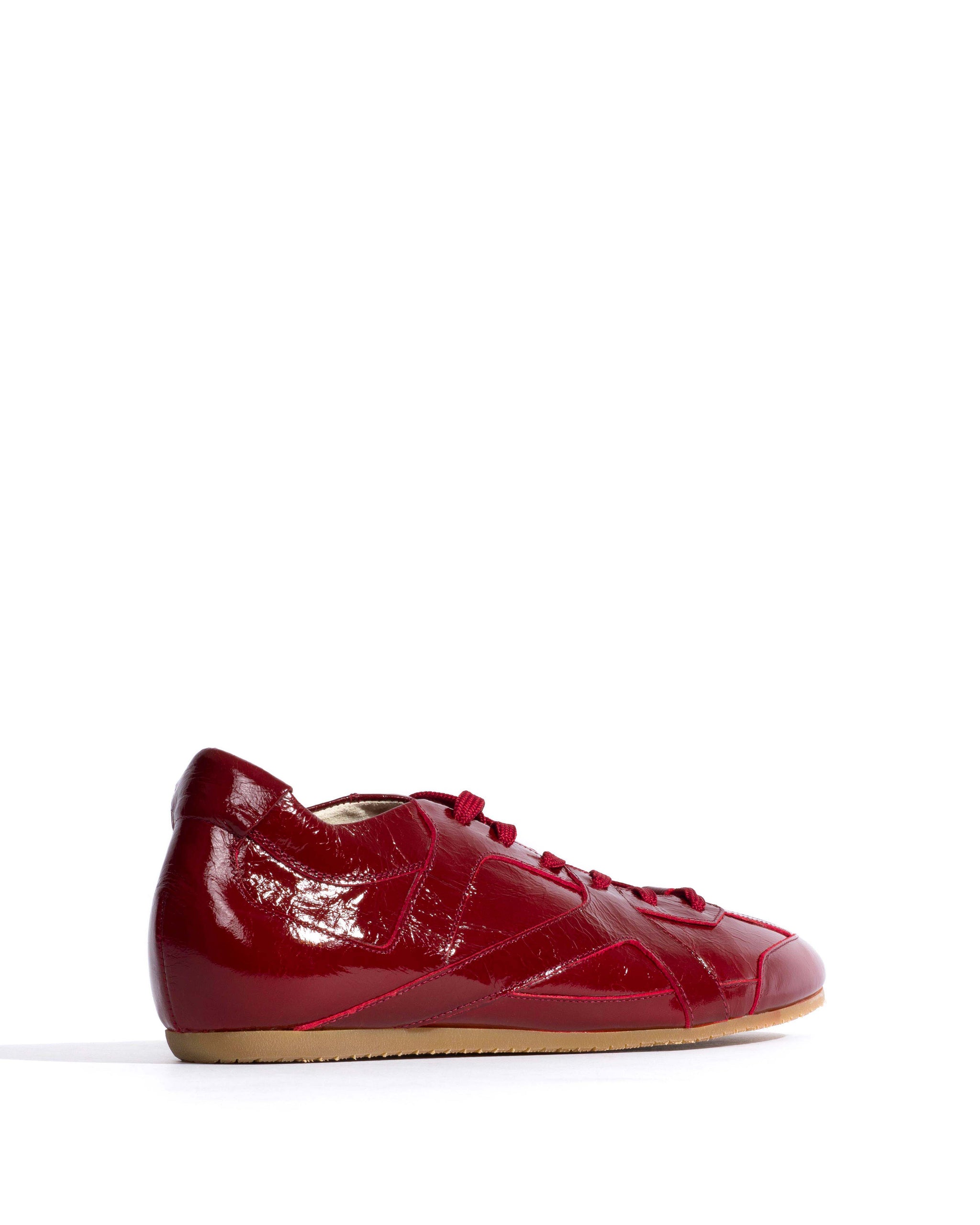Sneakerina Crinkled polished goat Pomegranate - Anonymous Copenhagen Sneakers