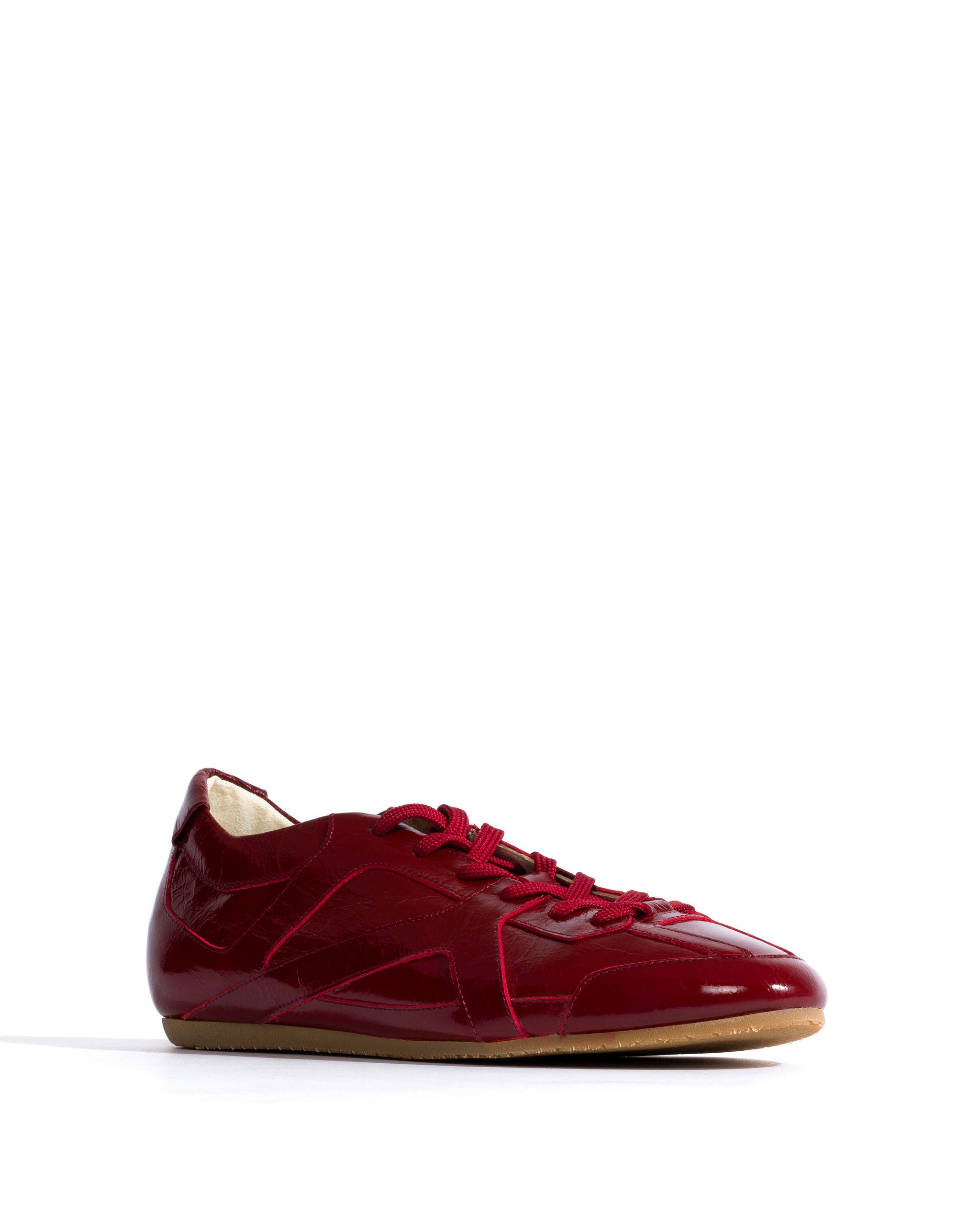 Sneakerina Crinkled polished goat Pomegranate - Anonymous Copenhagen Sneakers