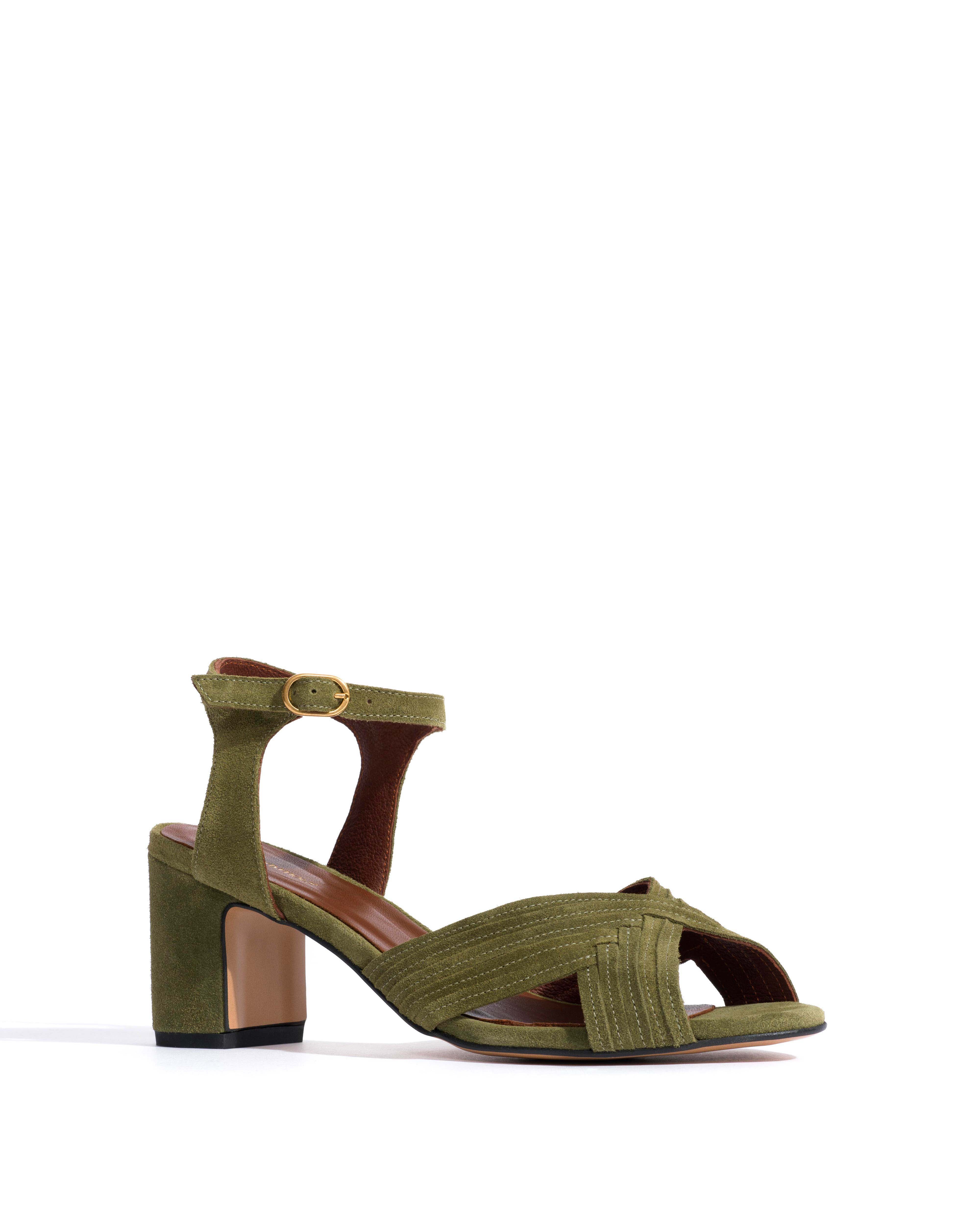 Niabi 50 Calf suede Olive green