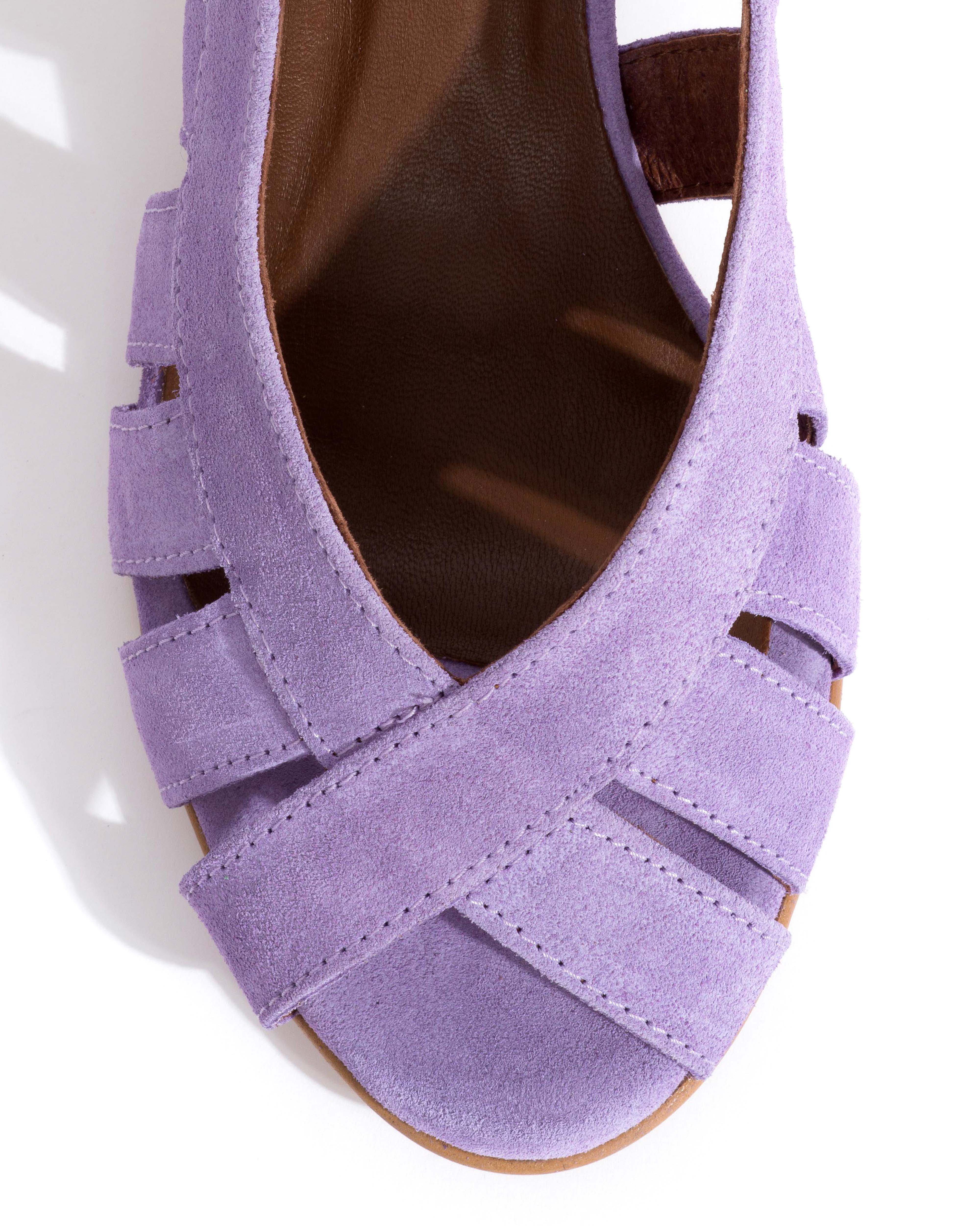 Sophie 50 stiletto Calf suede Lavender ice