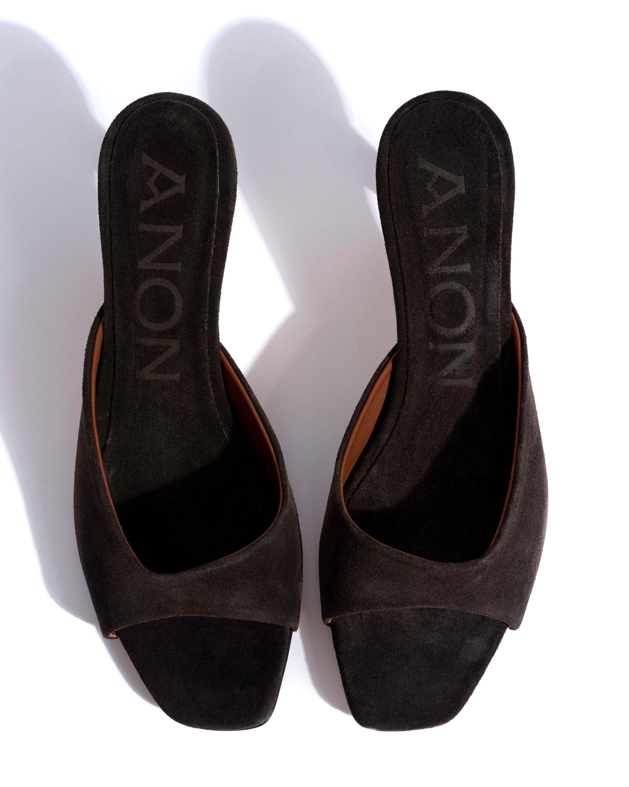 Mazy 55 Calf suede Espresso brown