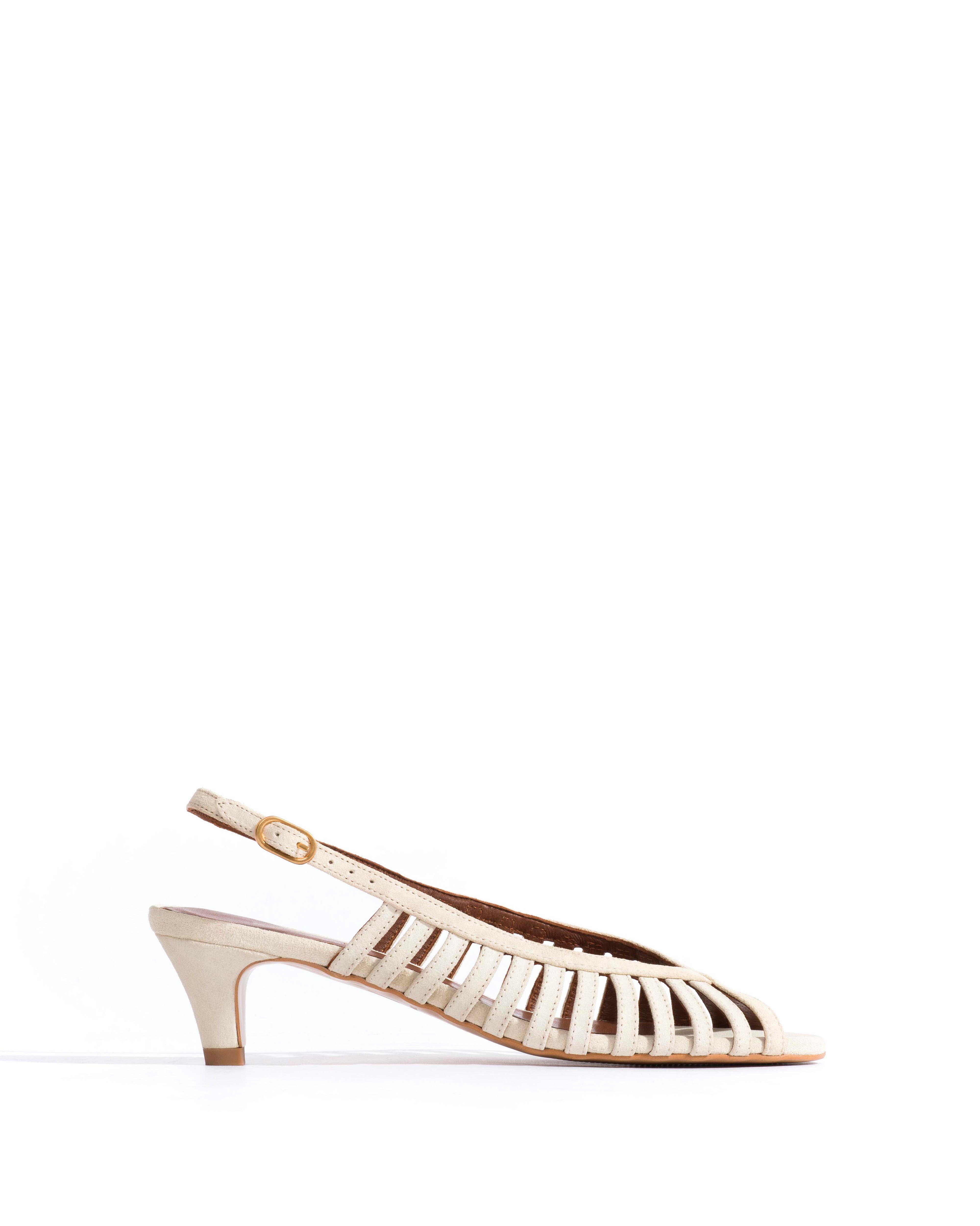 Carminho 40 stiletto Calf suede Antique white