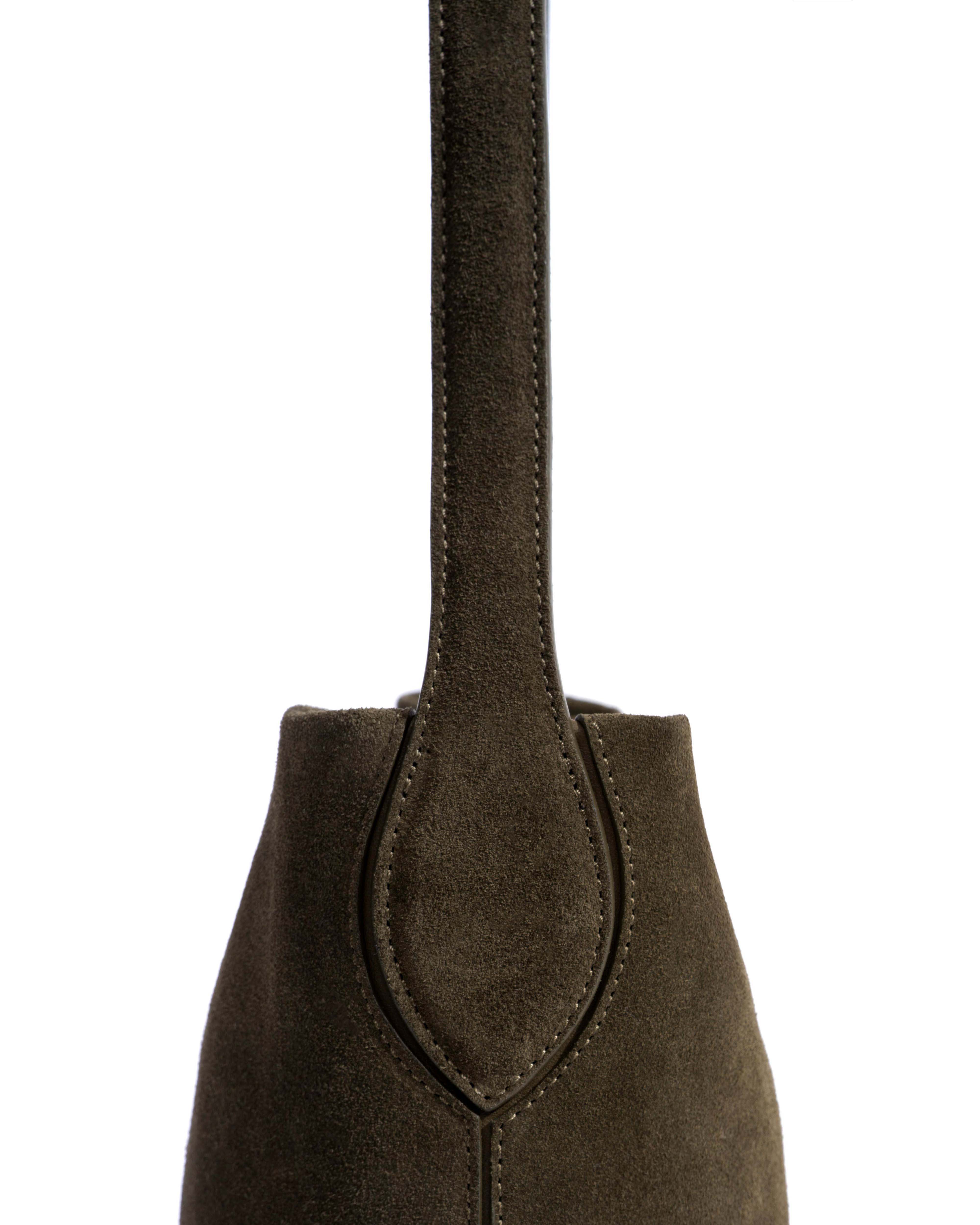 Versa petite bag Calf suede Moss green