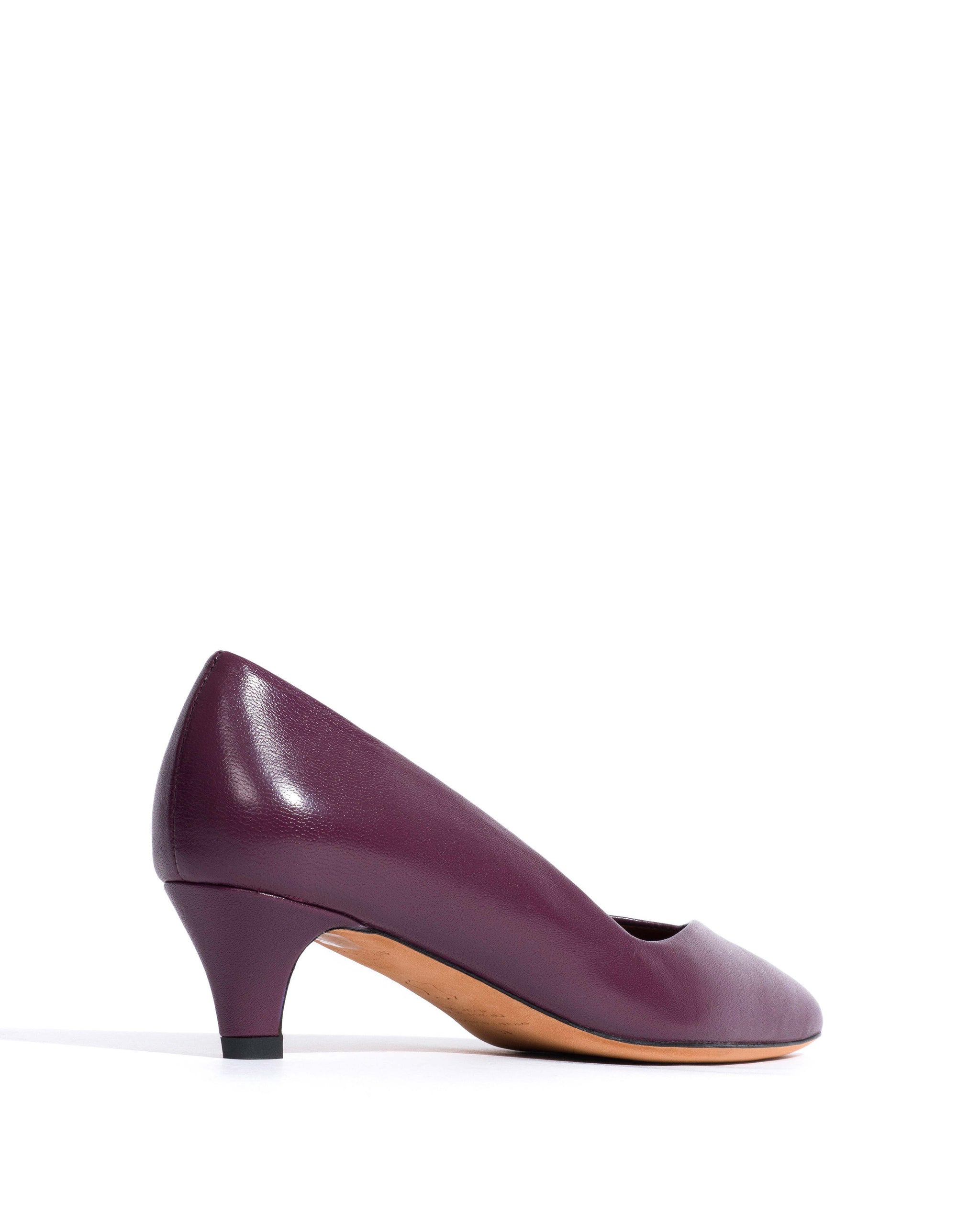 Trini 40 stiletto Shiny lamb Fig purple