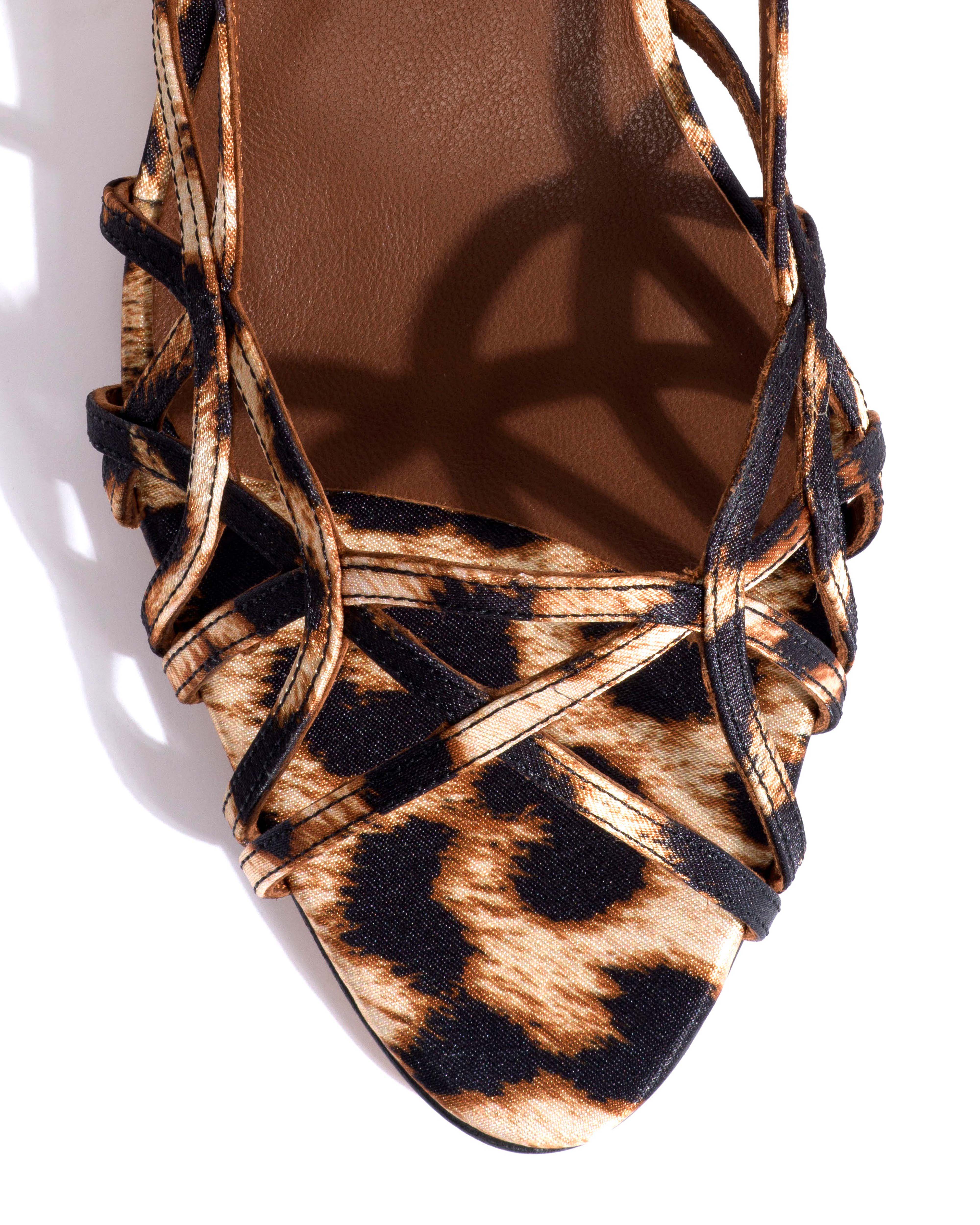 Scarlett 50 kitten Satin print Leopard