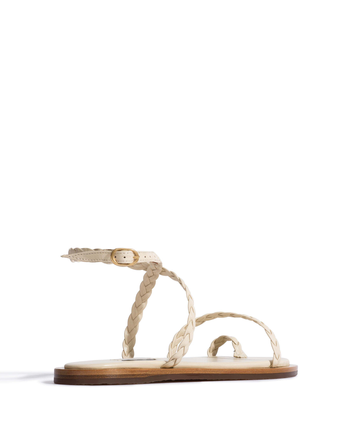 Cinca 10 hand-braided Hand-braided leather White sand