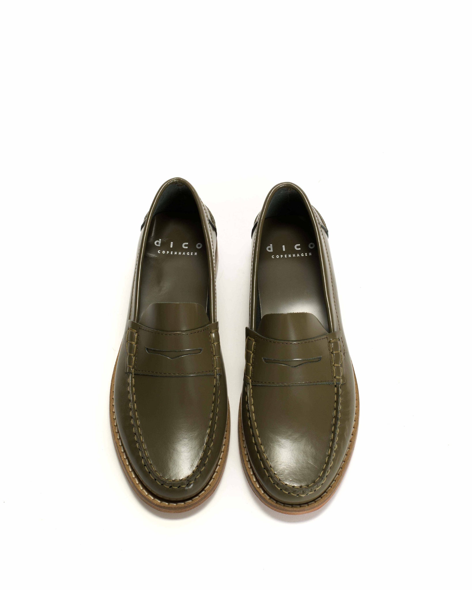 Dico Loafer penny Polido Olive green - Anonymous Copenhagen