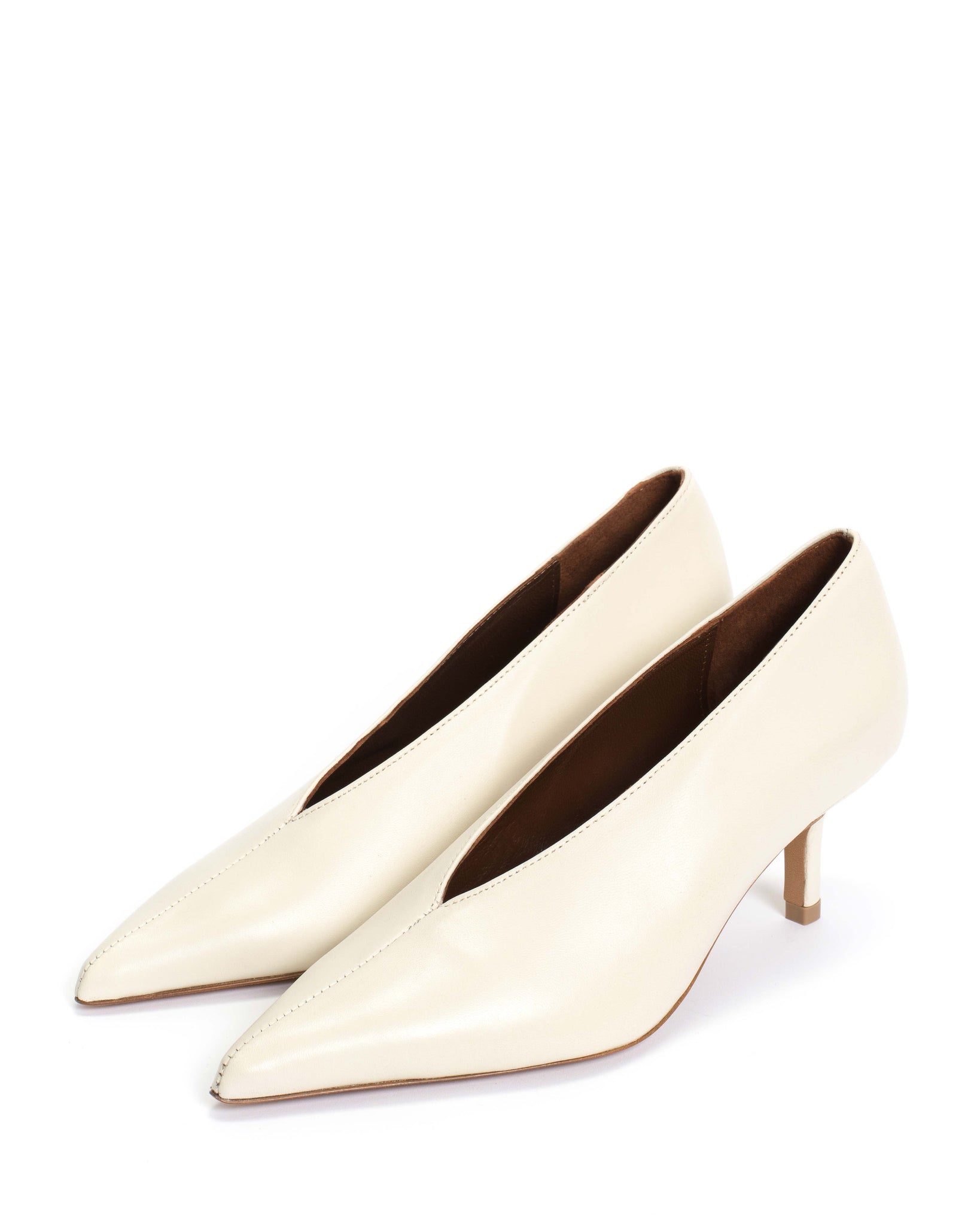Phia 55 pin Shiny lamb White sand - Anonymous Copenhagen