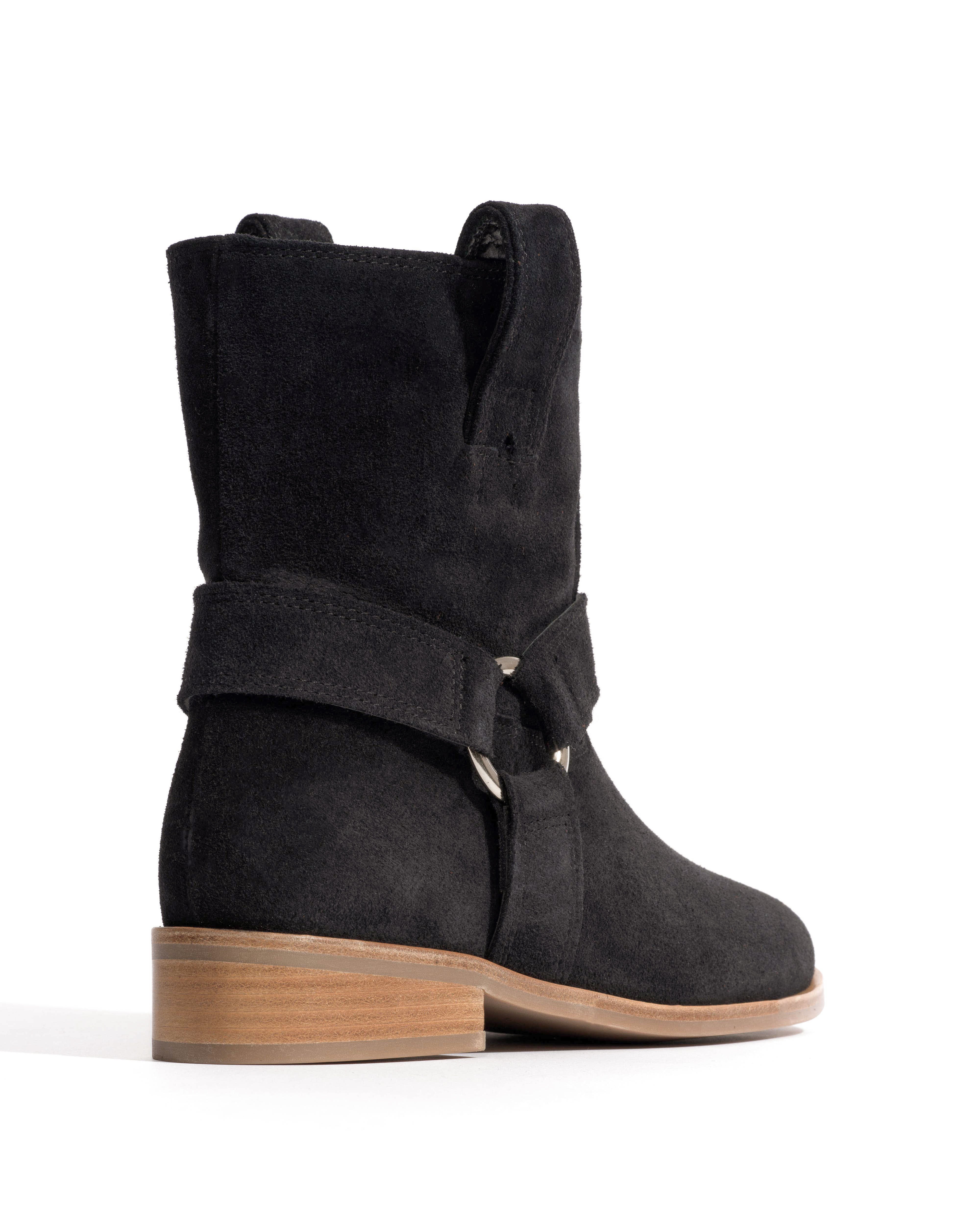 Rhider Calf suede Off black