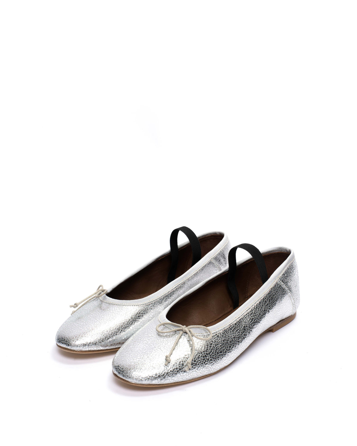 Rhina Crackled metallic goat Silver