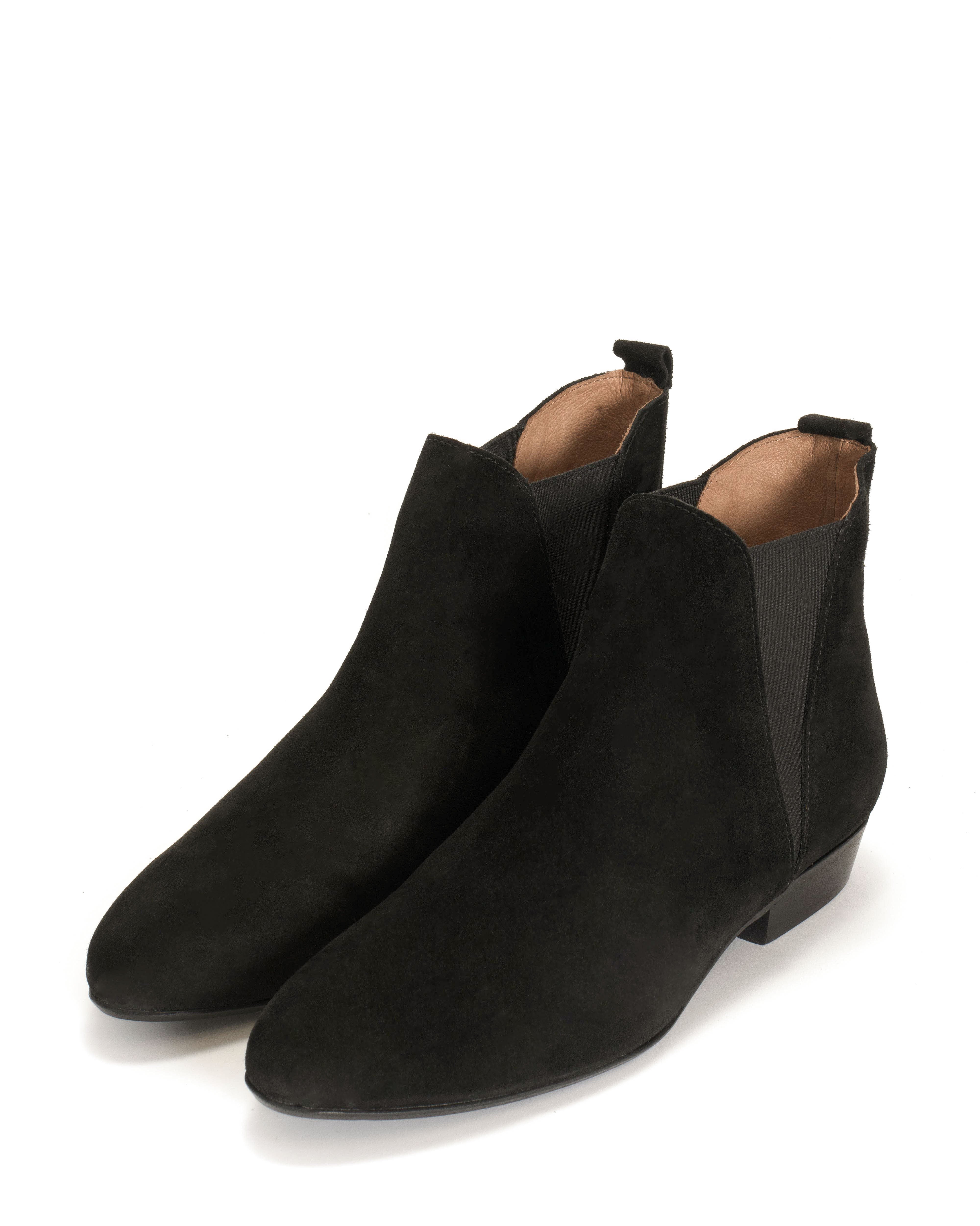 Rita Calf suede Black