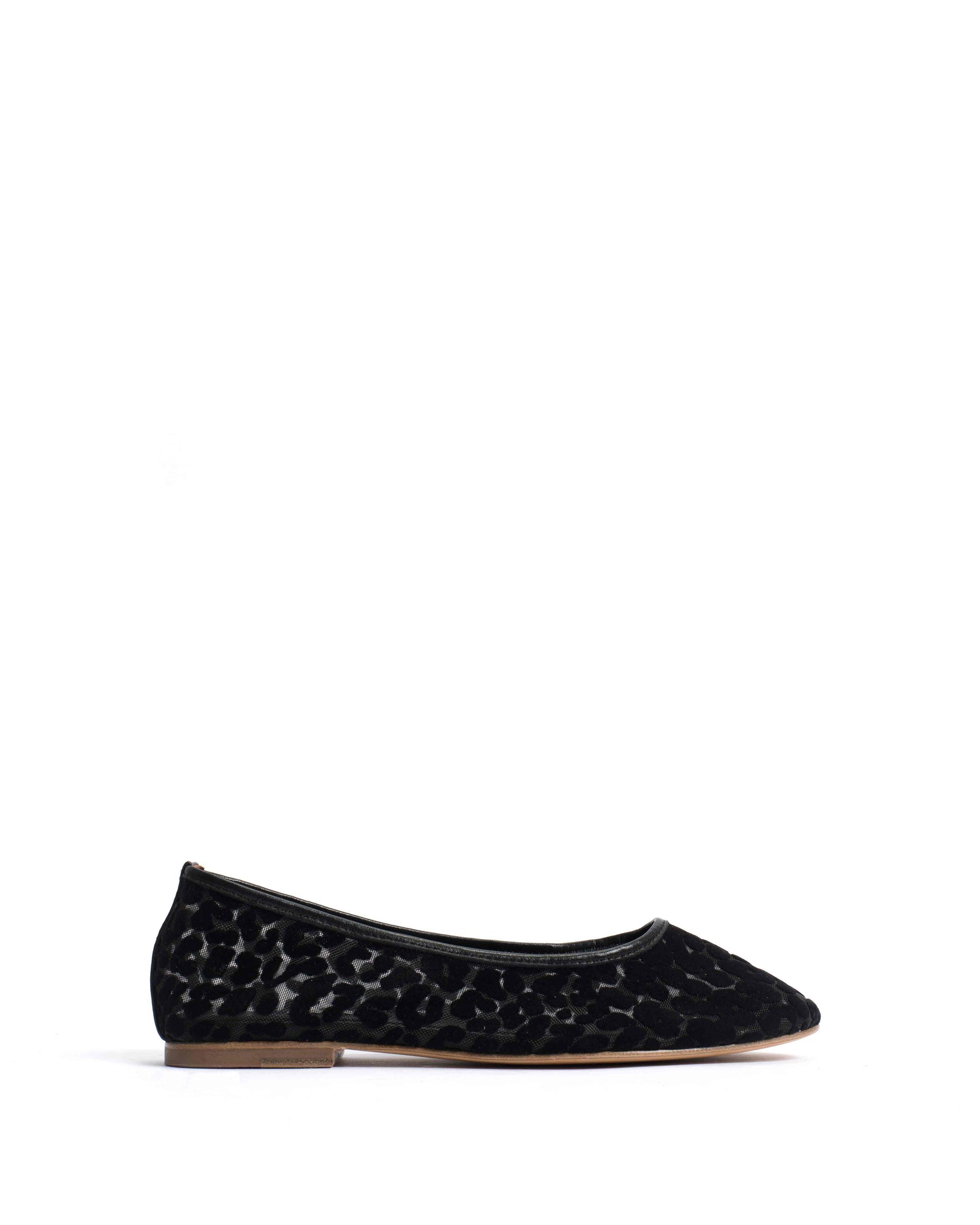 Sacha mosquito Shiny lamb & mosquito velvet leopard Black - Anonymous Copenhagen