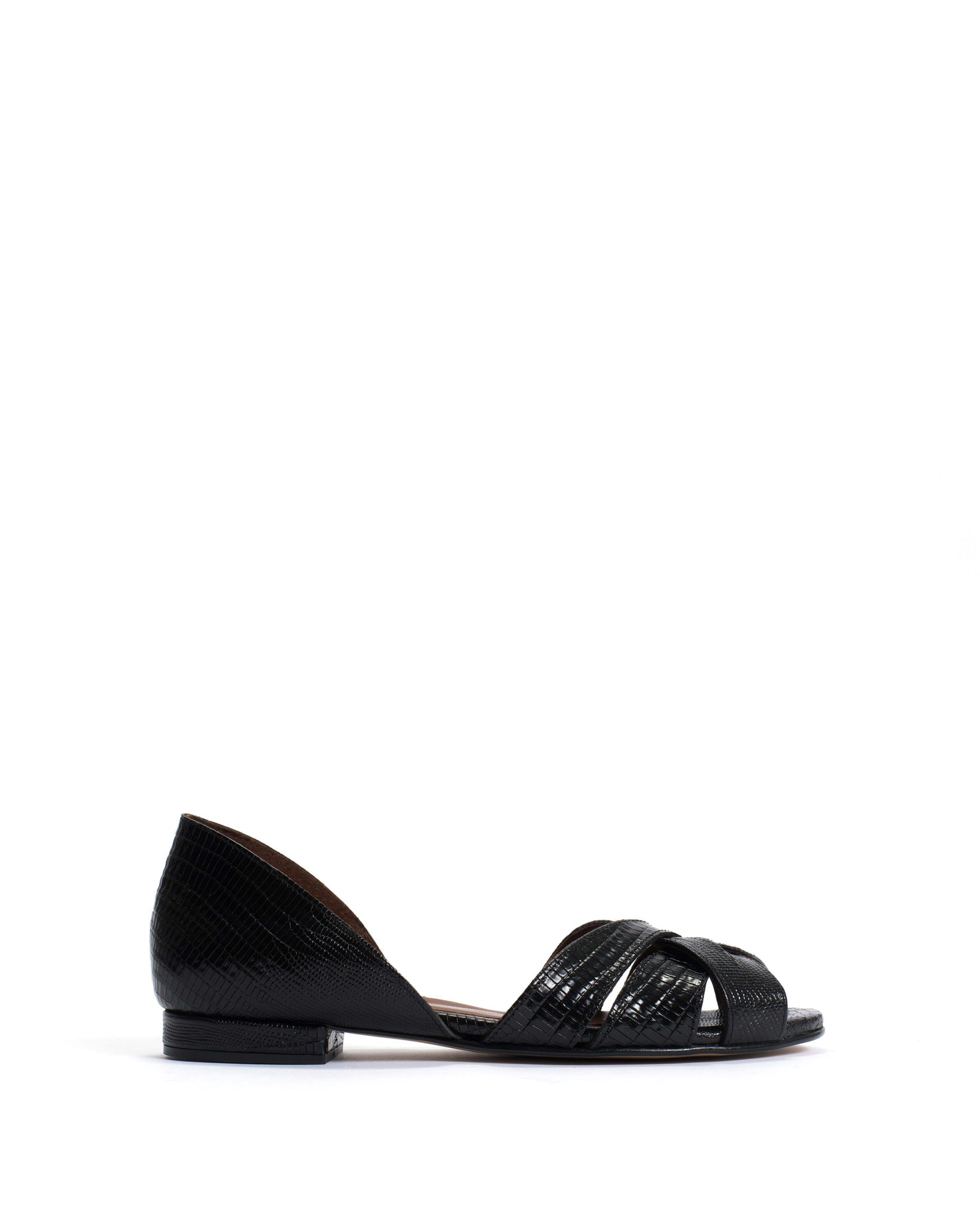 Sanni 20 Calf lizard Black - Anonymous Copenhagen