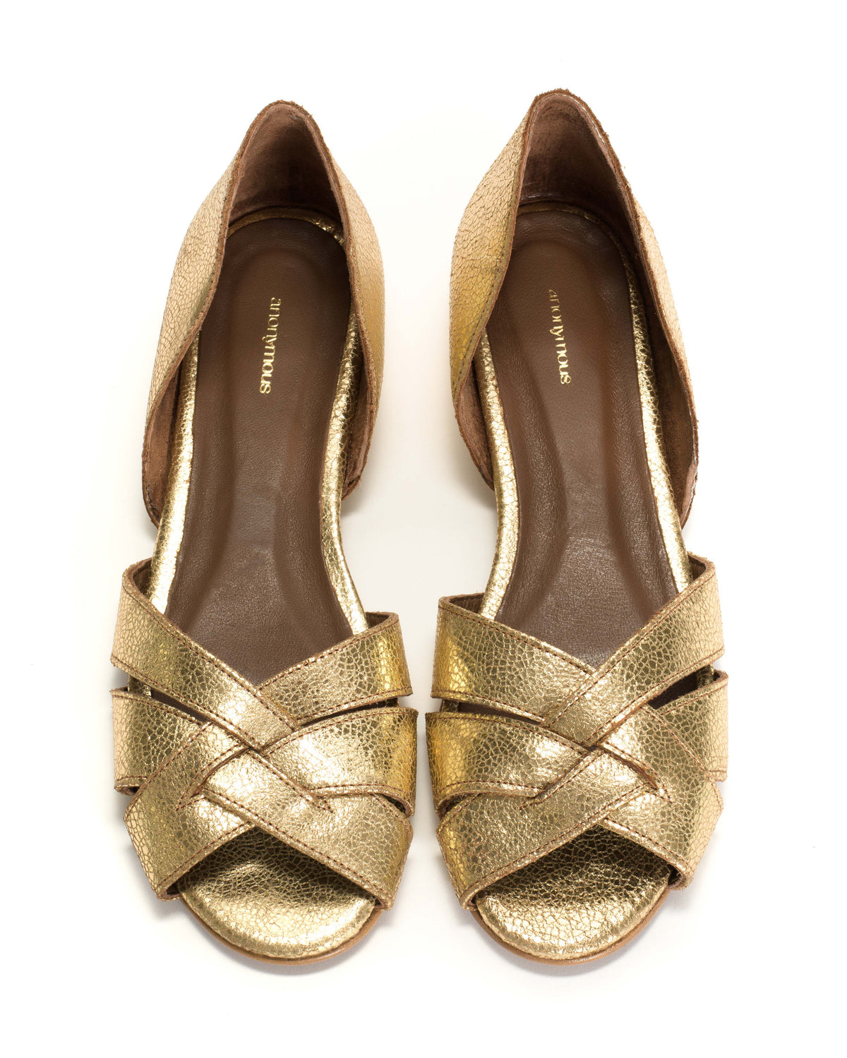 Sanni 20 Crackled metallic goat Gold