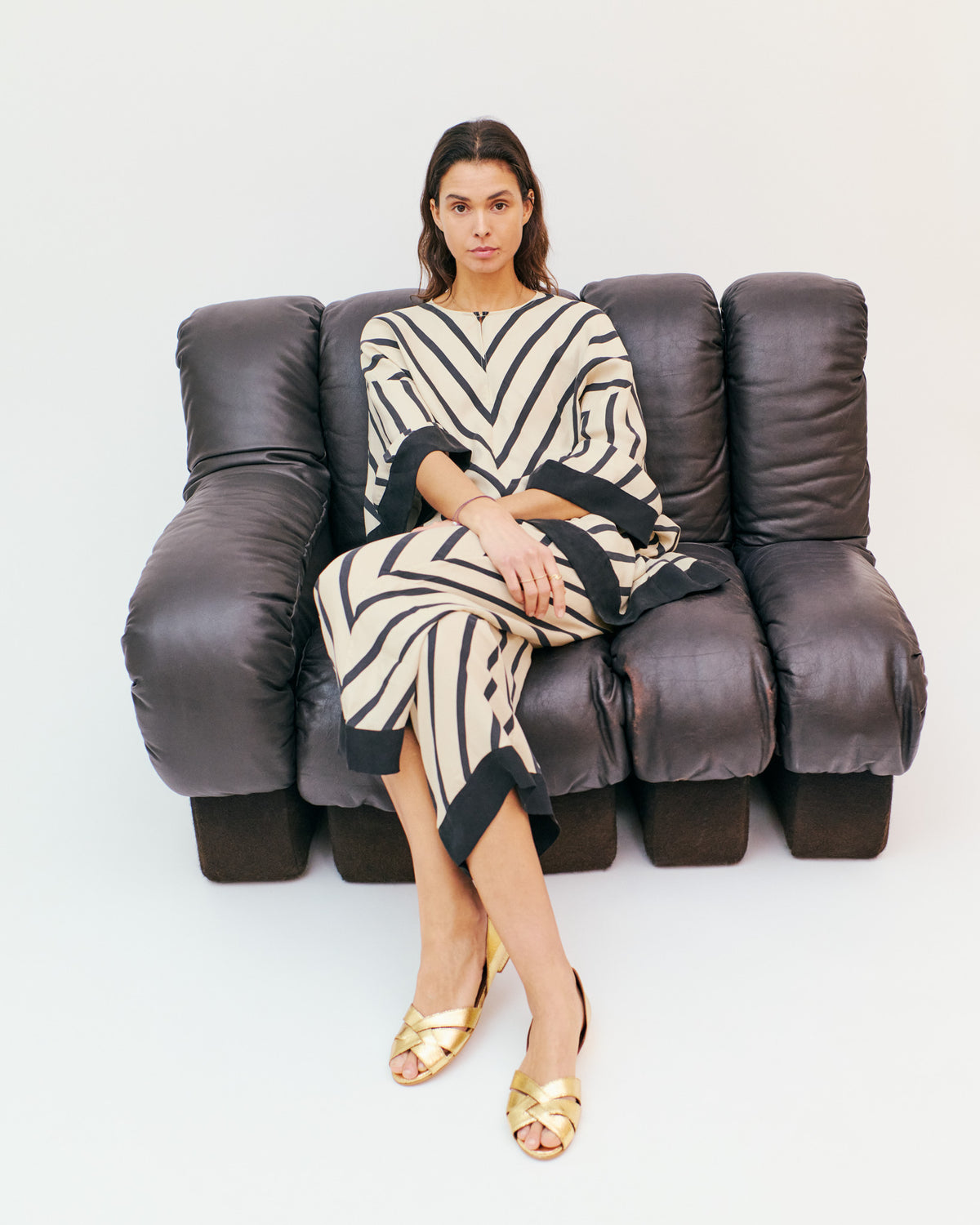 Sanni 20 Crackled metallic goat Gold