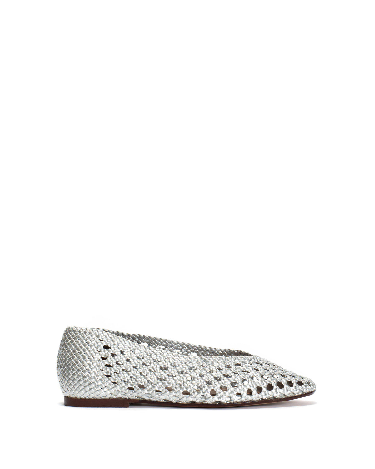 Sessi 10 hand-braided Hand-braided leather Silver