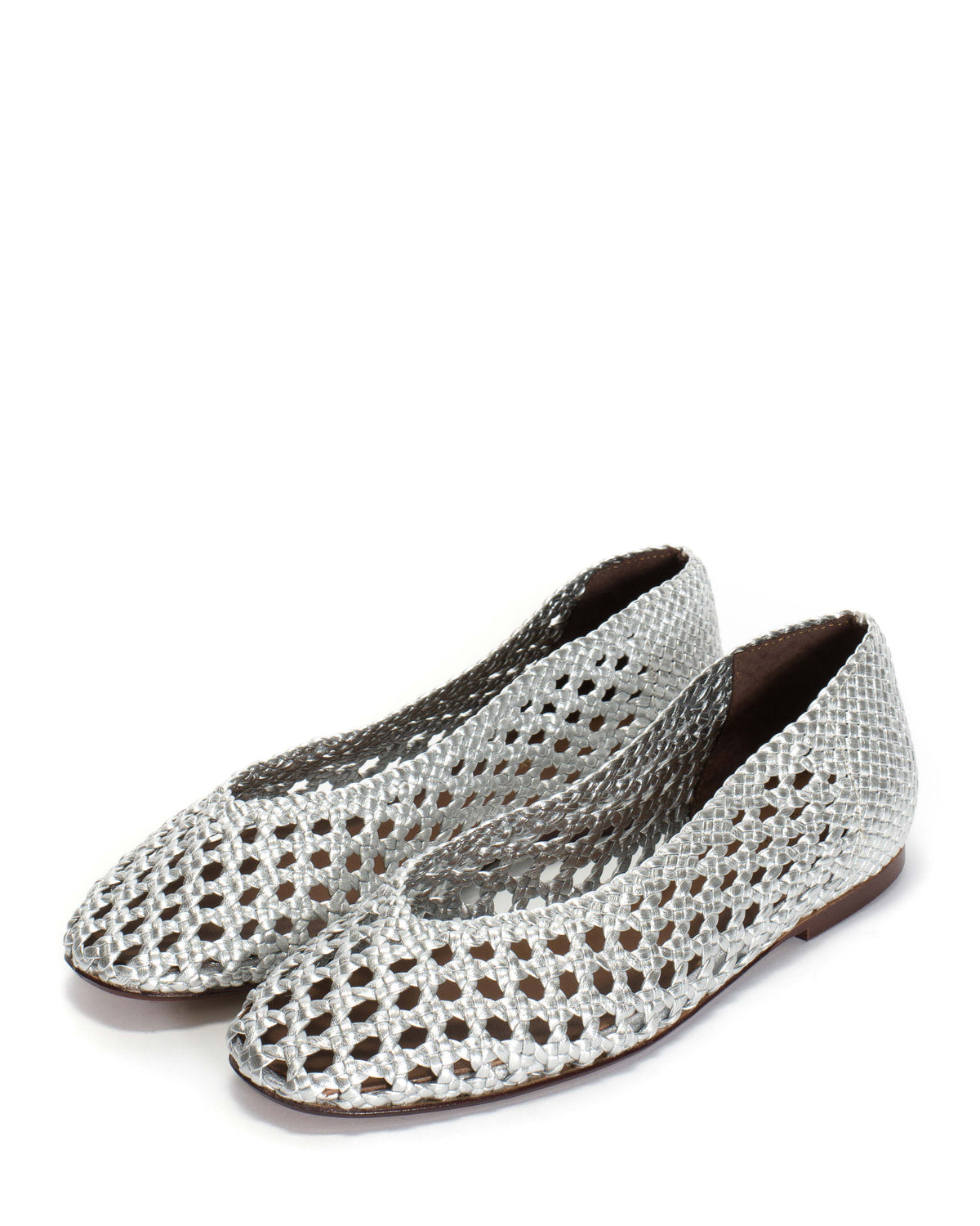Sessi 10 hand-braided Hand-braided leather Silver
