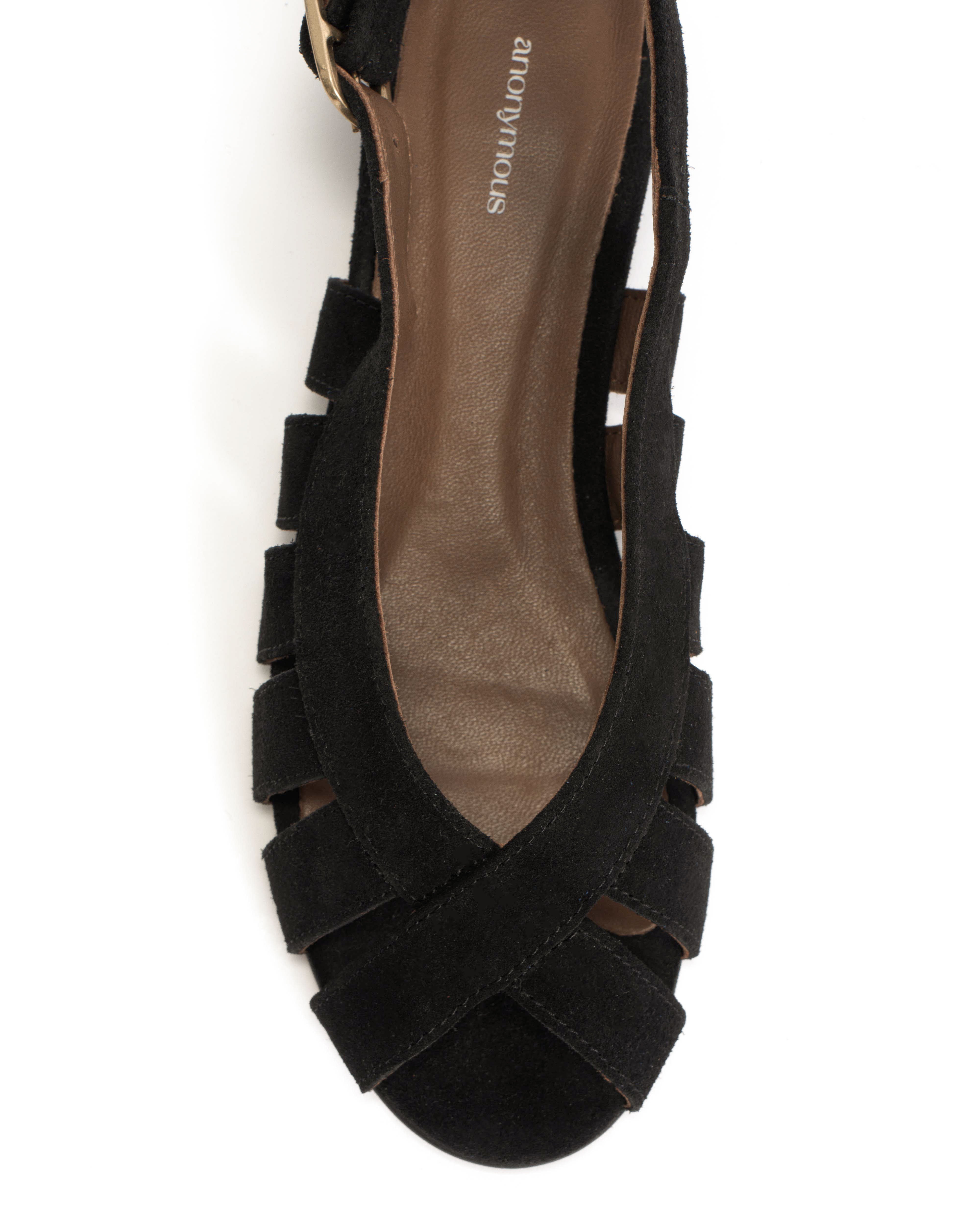 Sophie 20 Calf suede Black