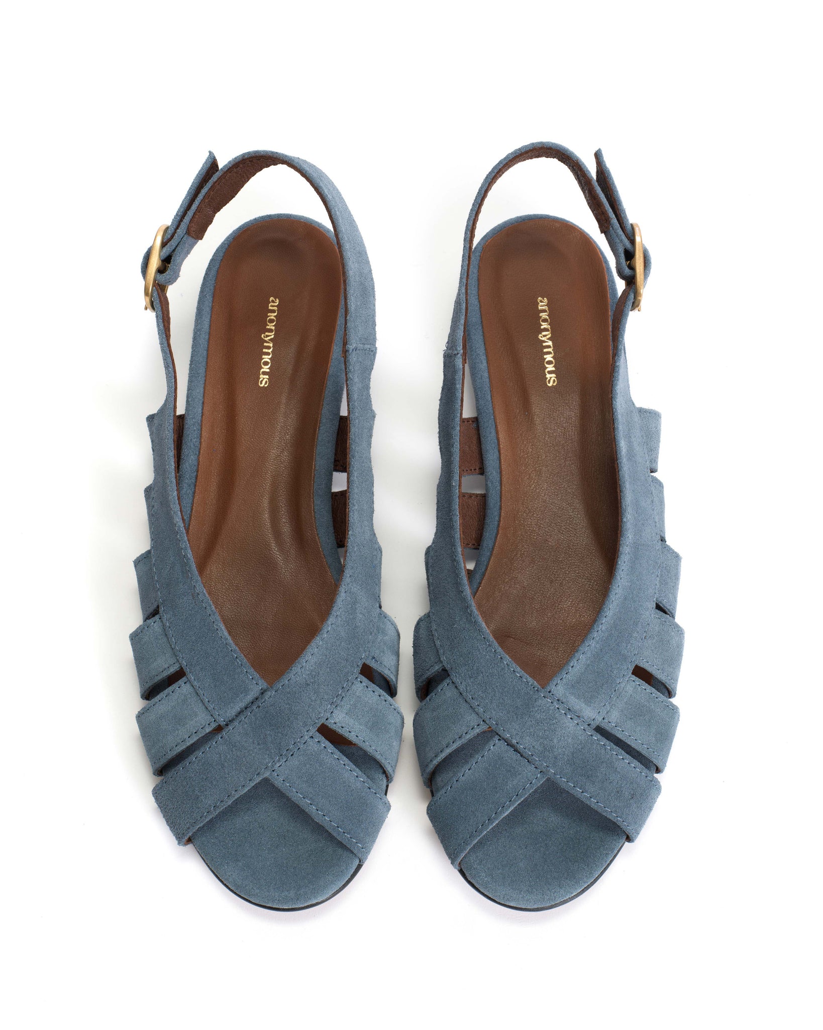 Sophie 20 Calf suede Denim blue - Anonymous Copenhagen